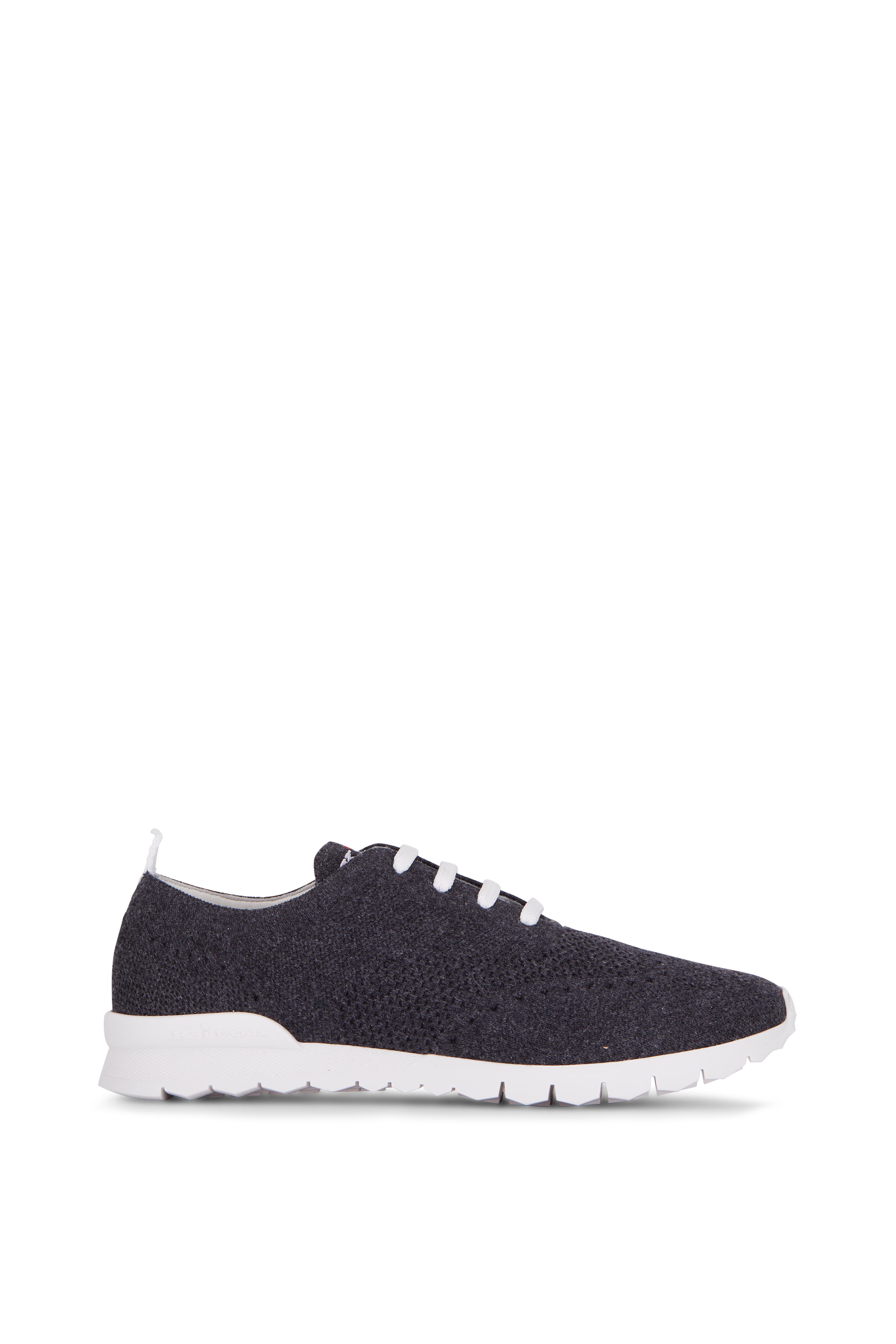 Kiton - Charcoal Gray Cashmere Sneaker | Mitchell Stores