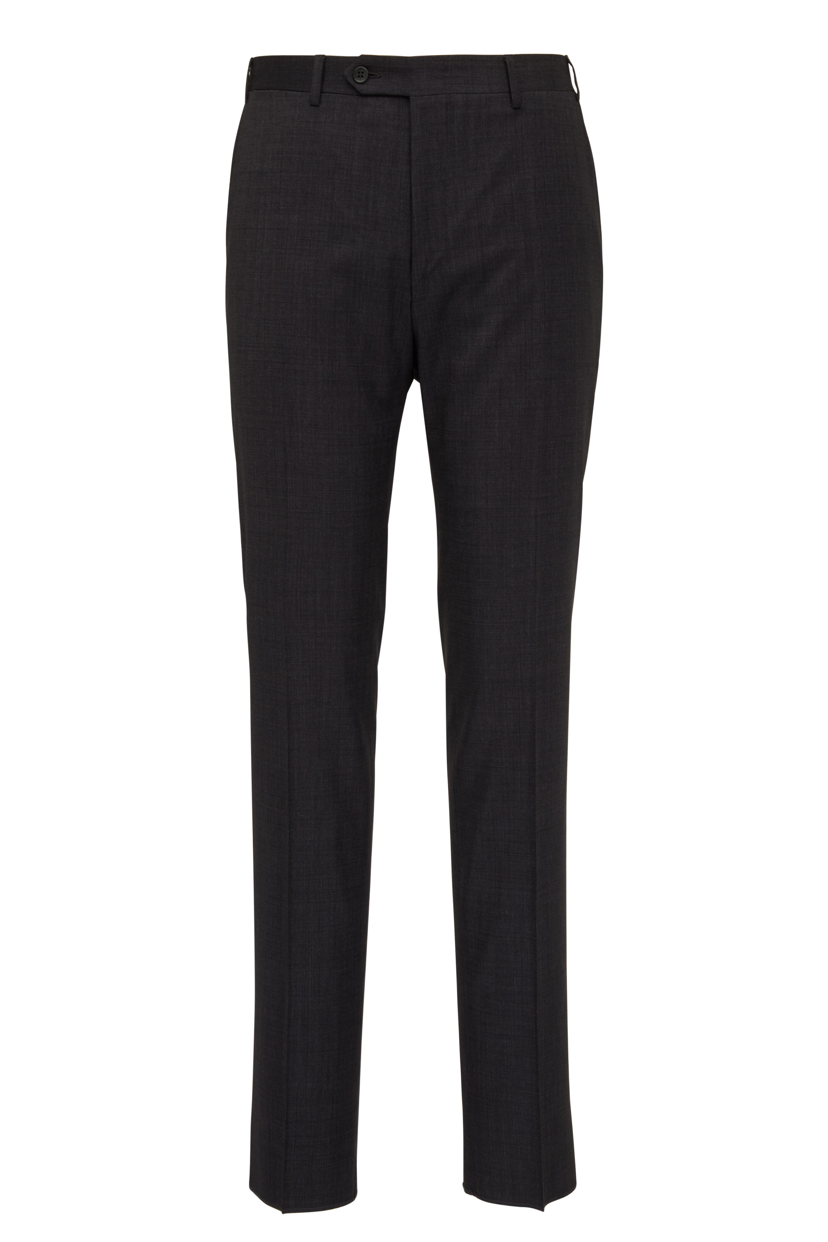 Canali - Charcoal Micro Pindot Neat Wool Suit | Mitchell Stores