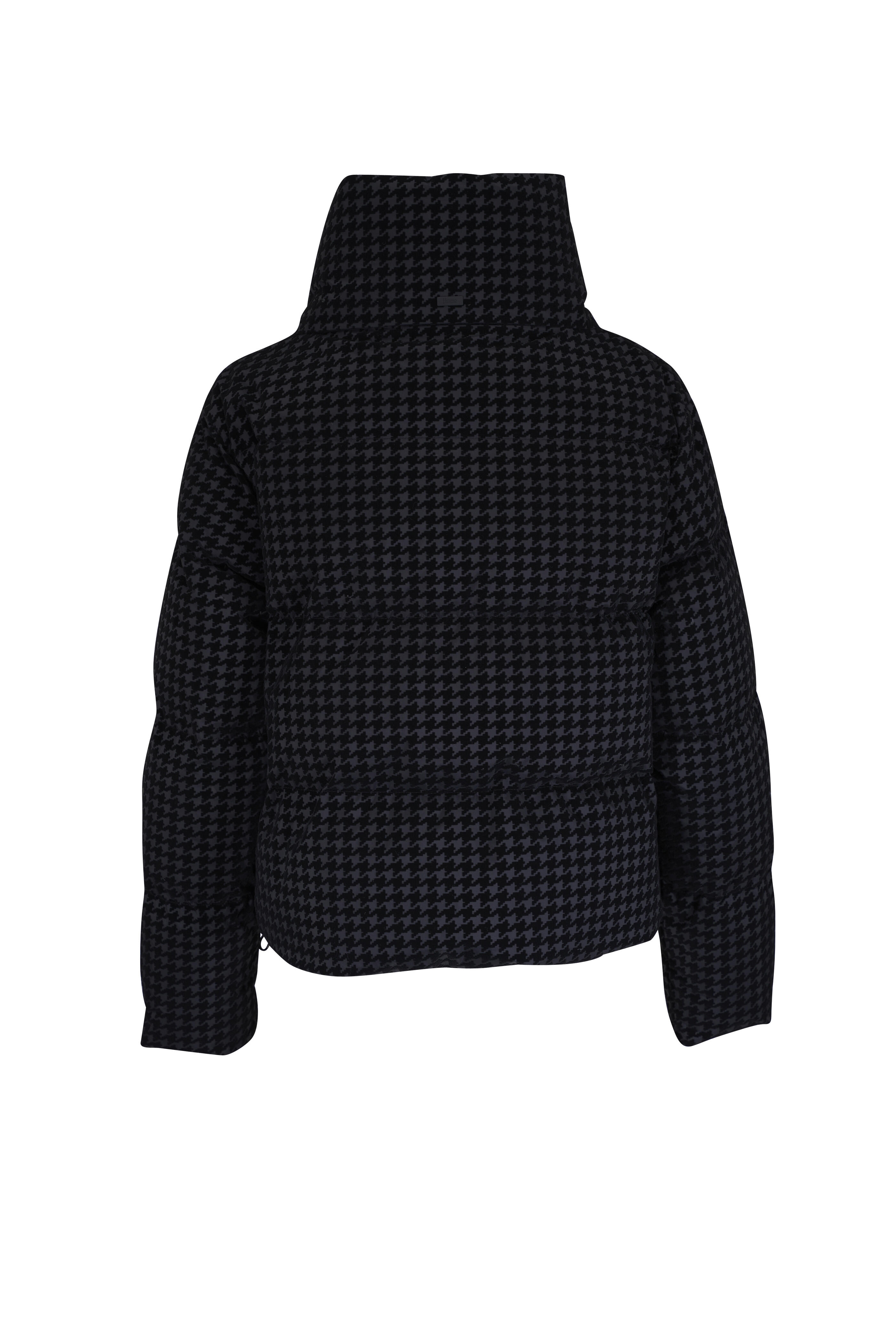Herno - Black Tonal Houndstooth Down Jacket