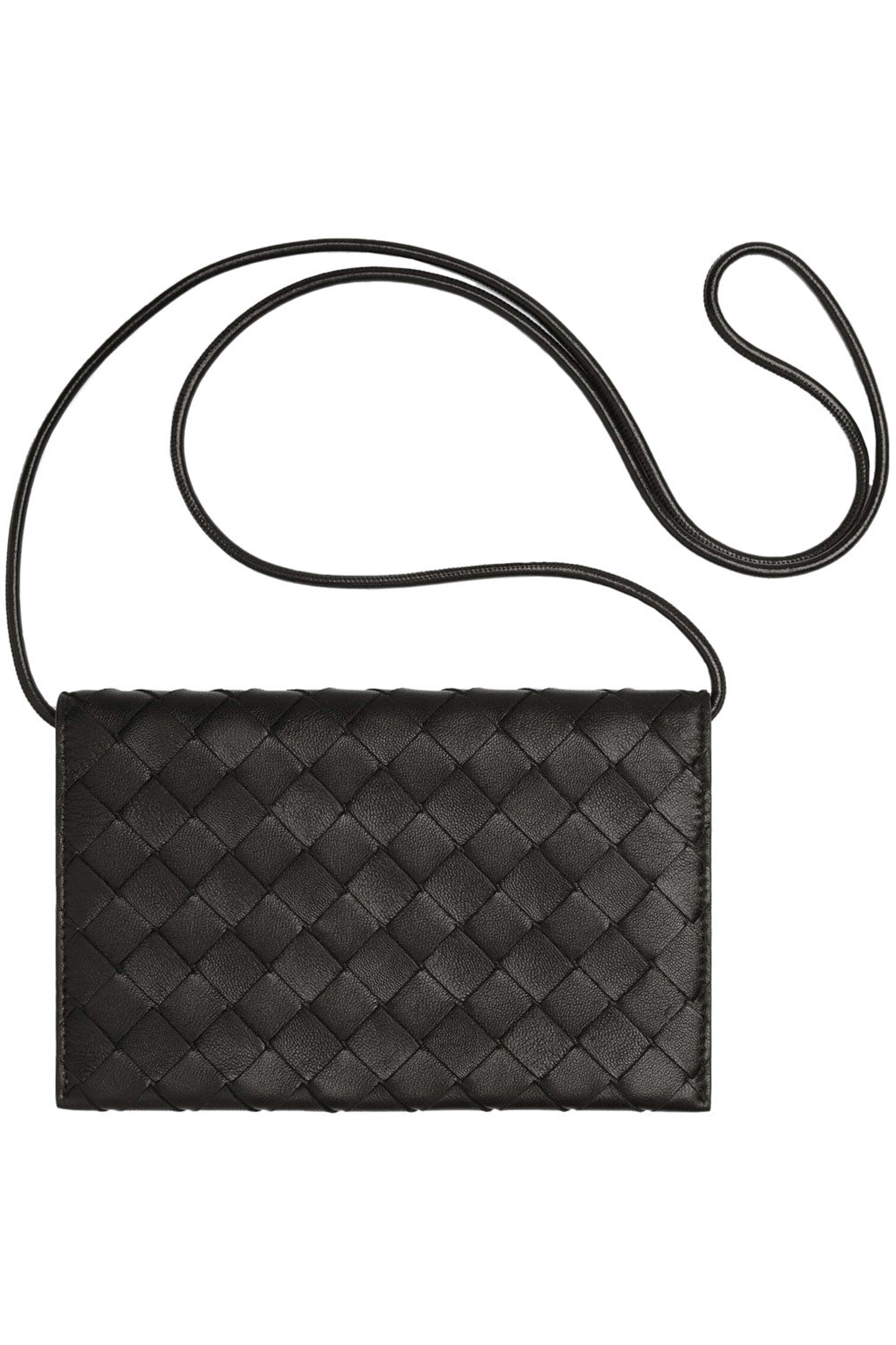 Bottega Veneta - Wallet on Strap in Black | Mitchell Stores