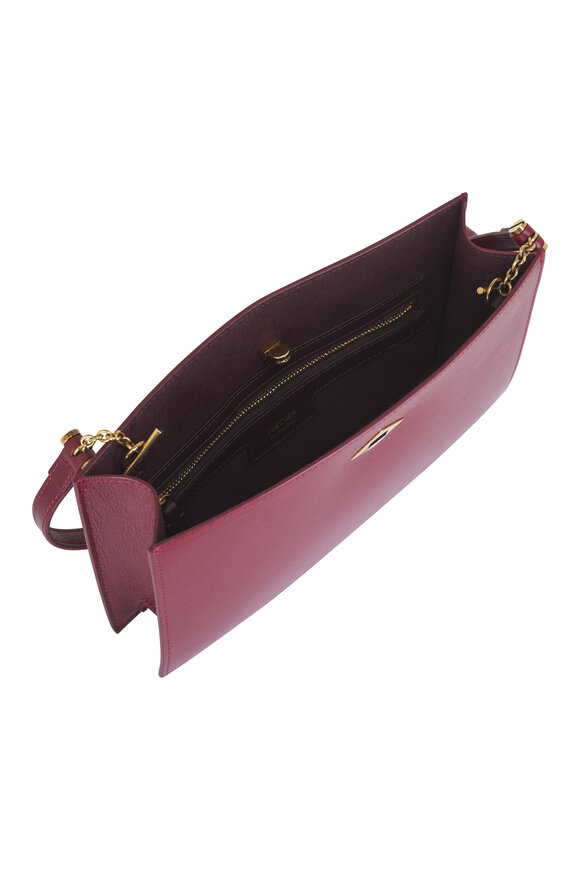Métier Ease 24 Dark Cherry Leather Clutch - view 4