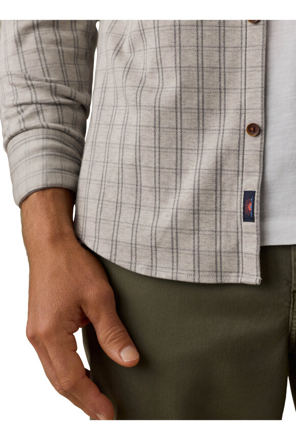 Faherty Brand Sand Isle Check Coastline Knit Shirt - view 5