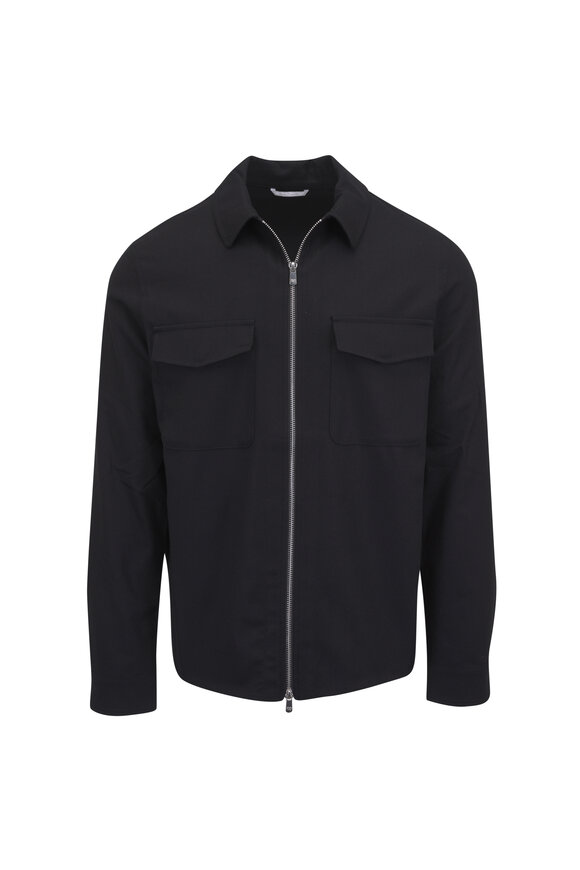 Marco Pescarolo Urus Black Cashmere Full Zip Jacket - view 1