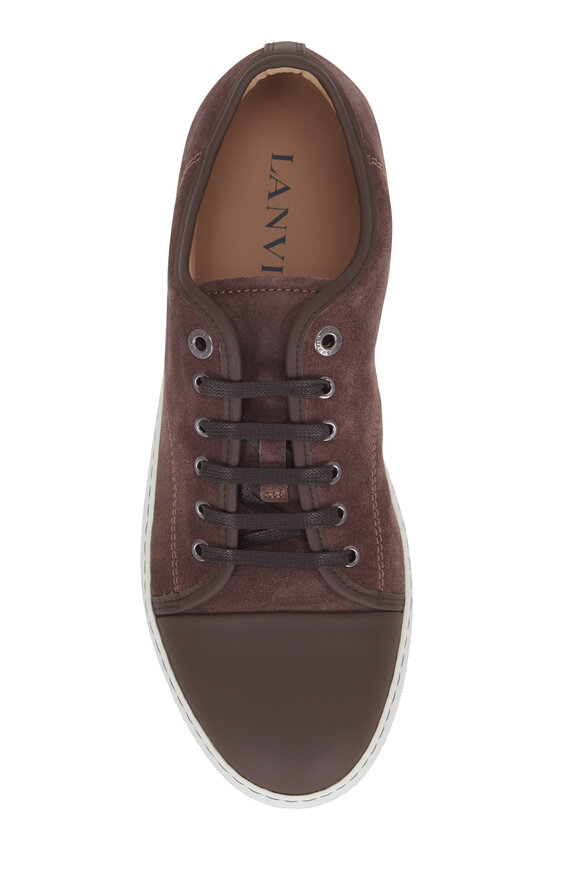 Lanvin - Clay Suede Cap-Toe Sneaker