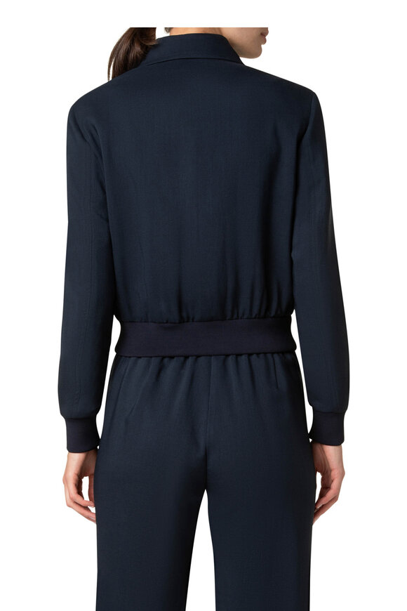 Akris Punto - Navy Blue Bomber Jacket