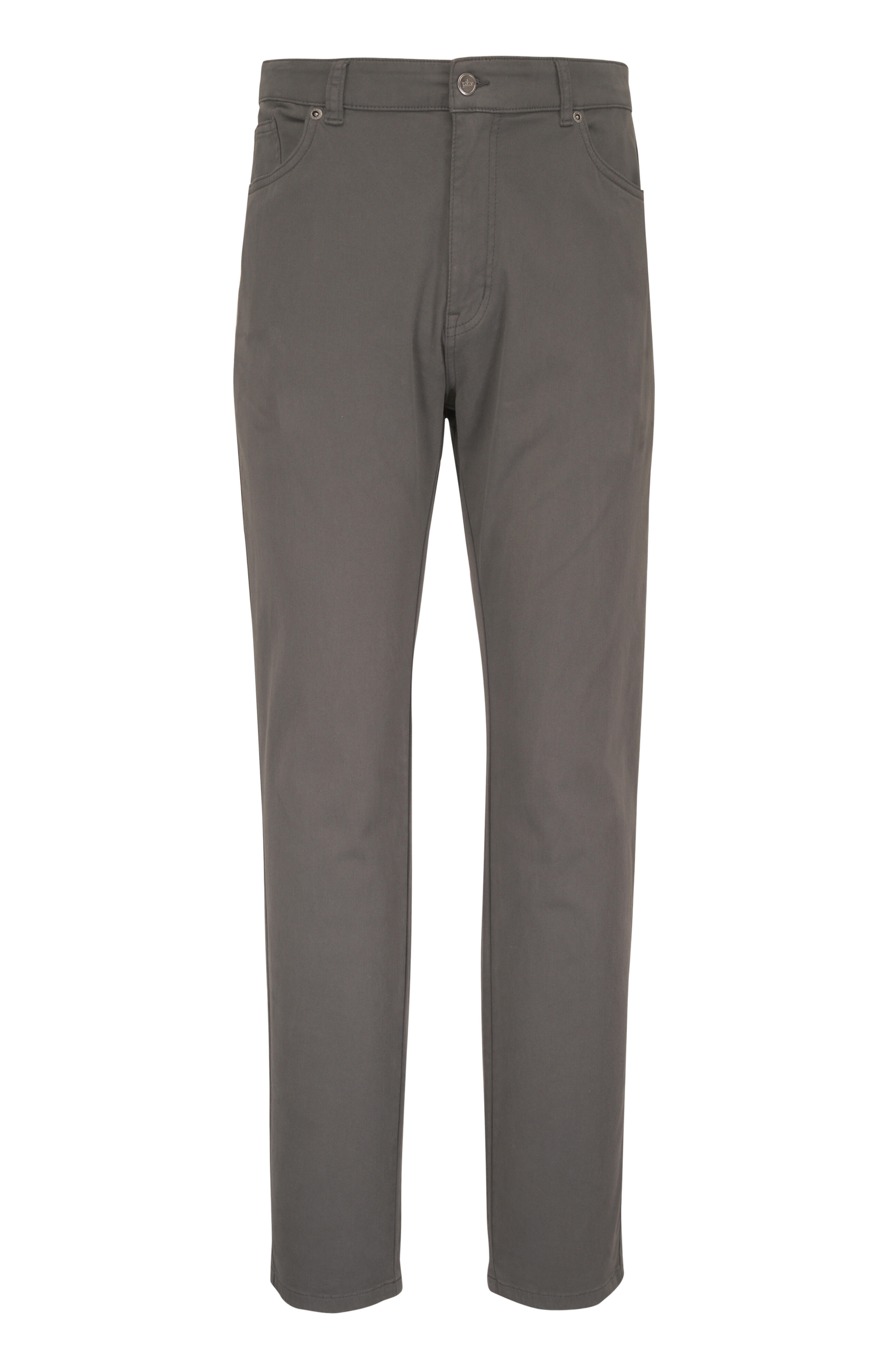 Peter Millar - Signature Sateen Charcoal Gray Five-Pocket Pant - view 1