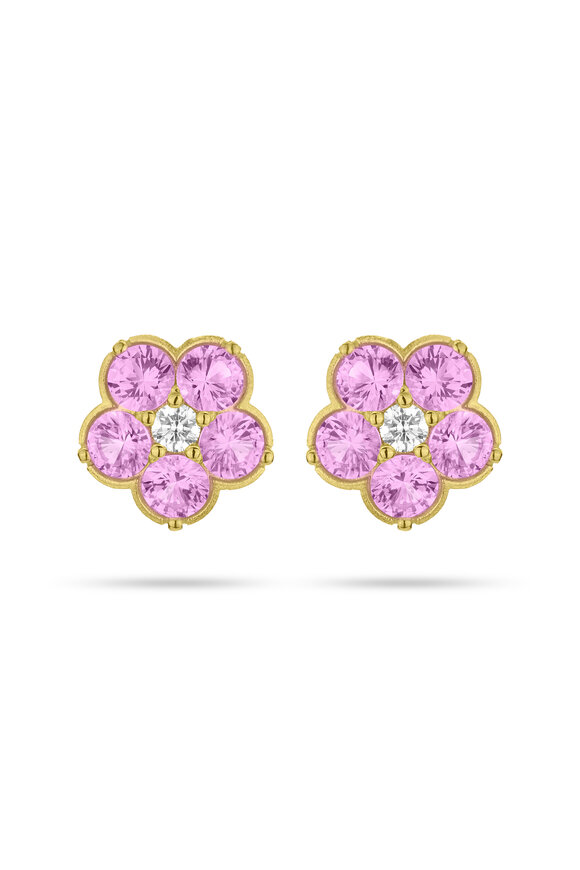 Paul Morelli 18k Yellow Gold Wild Child Studs - view 1