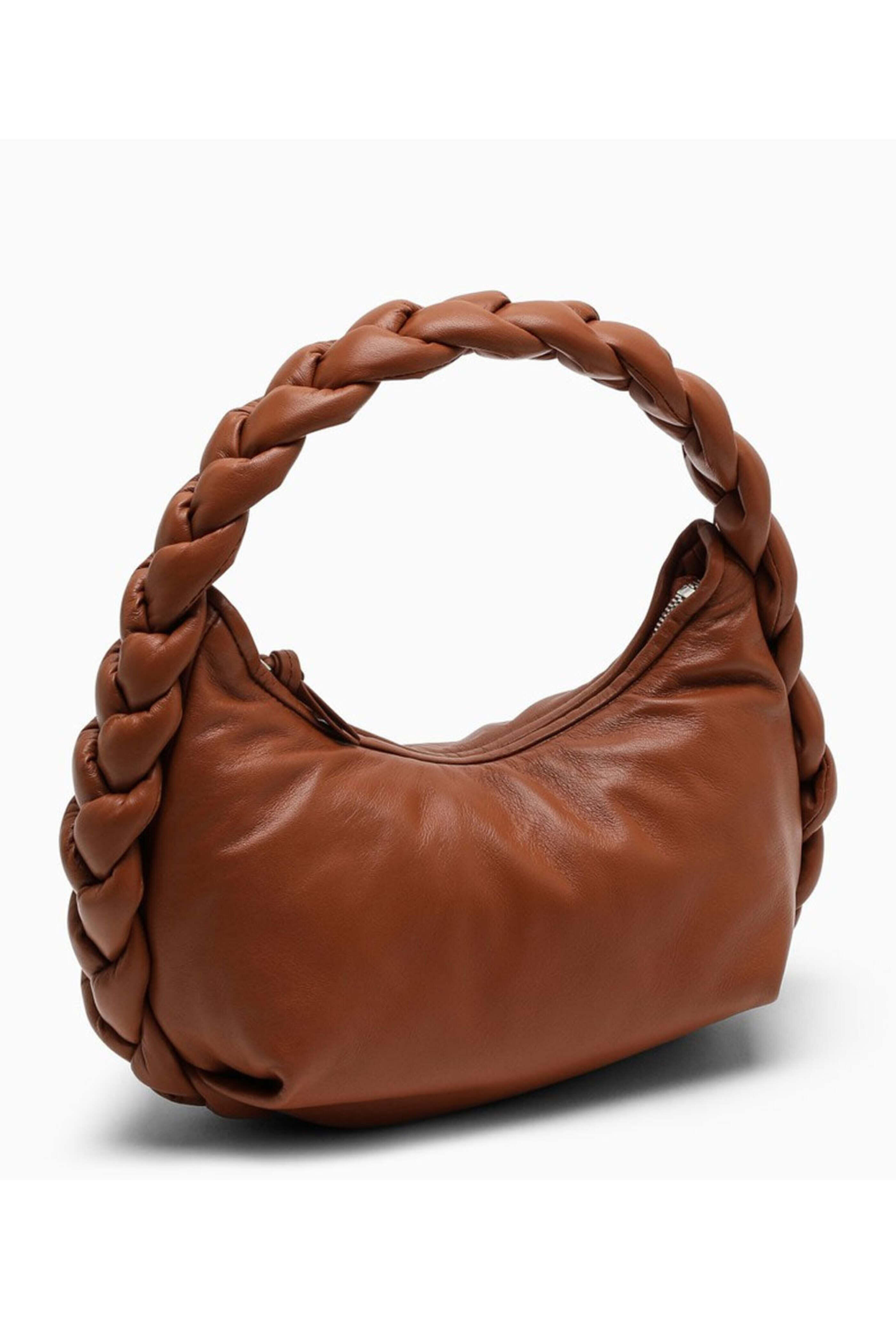 Hereu - Espiga Braided Leather Top Handle Bag in Brown
