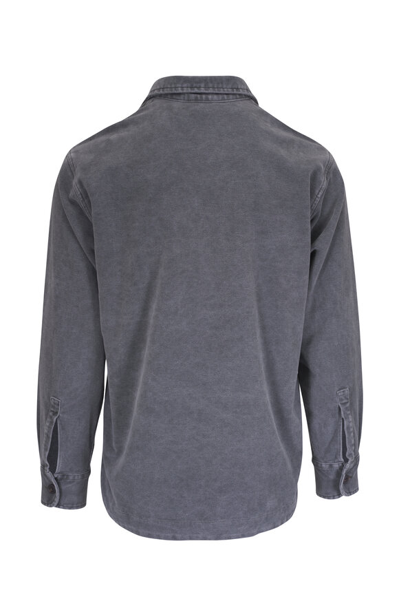 Tintoria - Gray Cotton Textured Overshirt