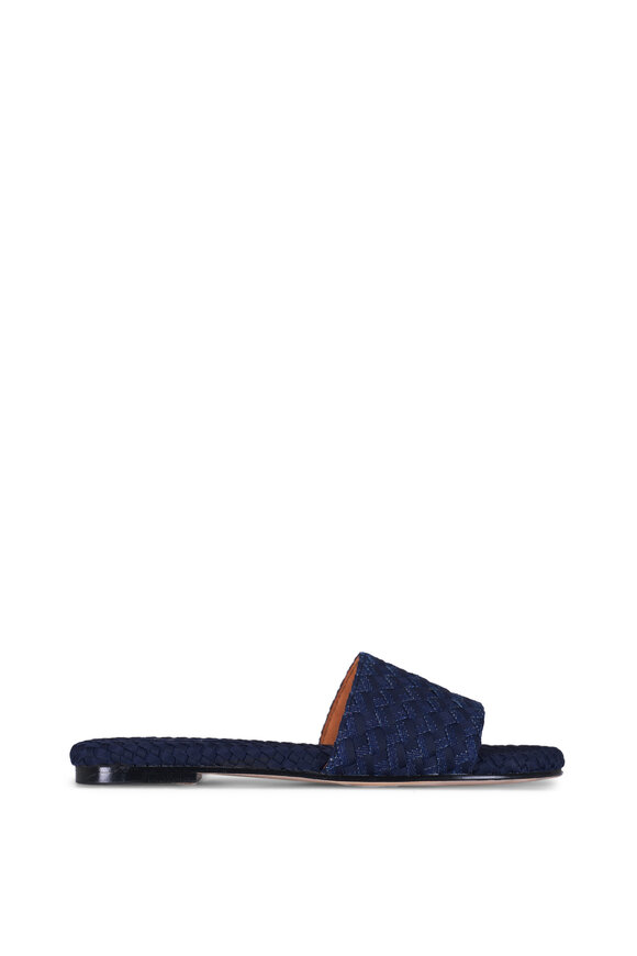 Naghedi St. Barths Indigo Double Weave Slide - view 3