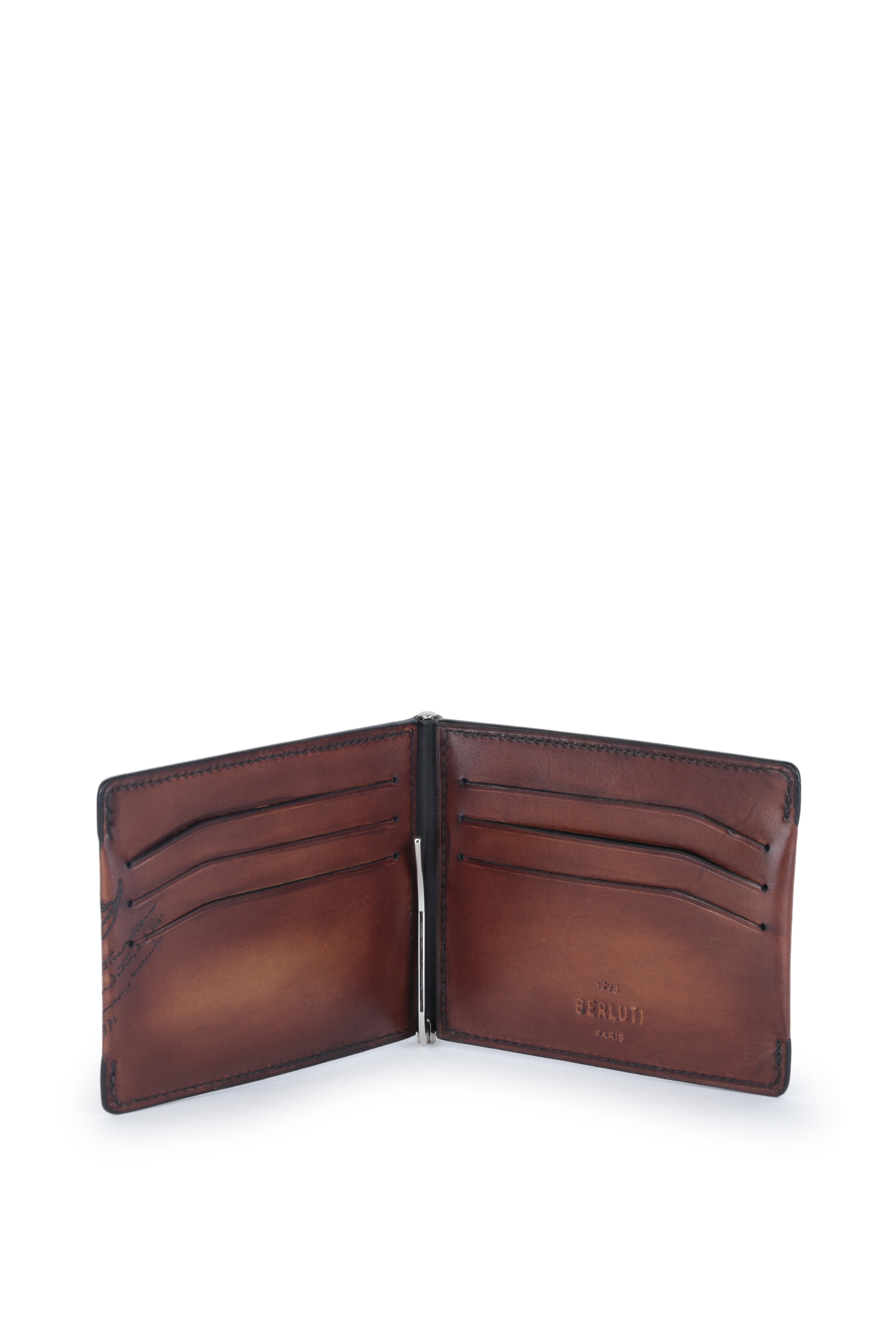 Berluti - Figure Scritto Brown Leather Bi-Fold Wallet