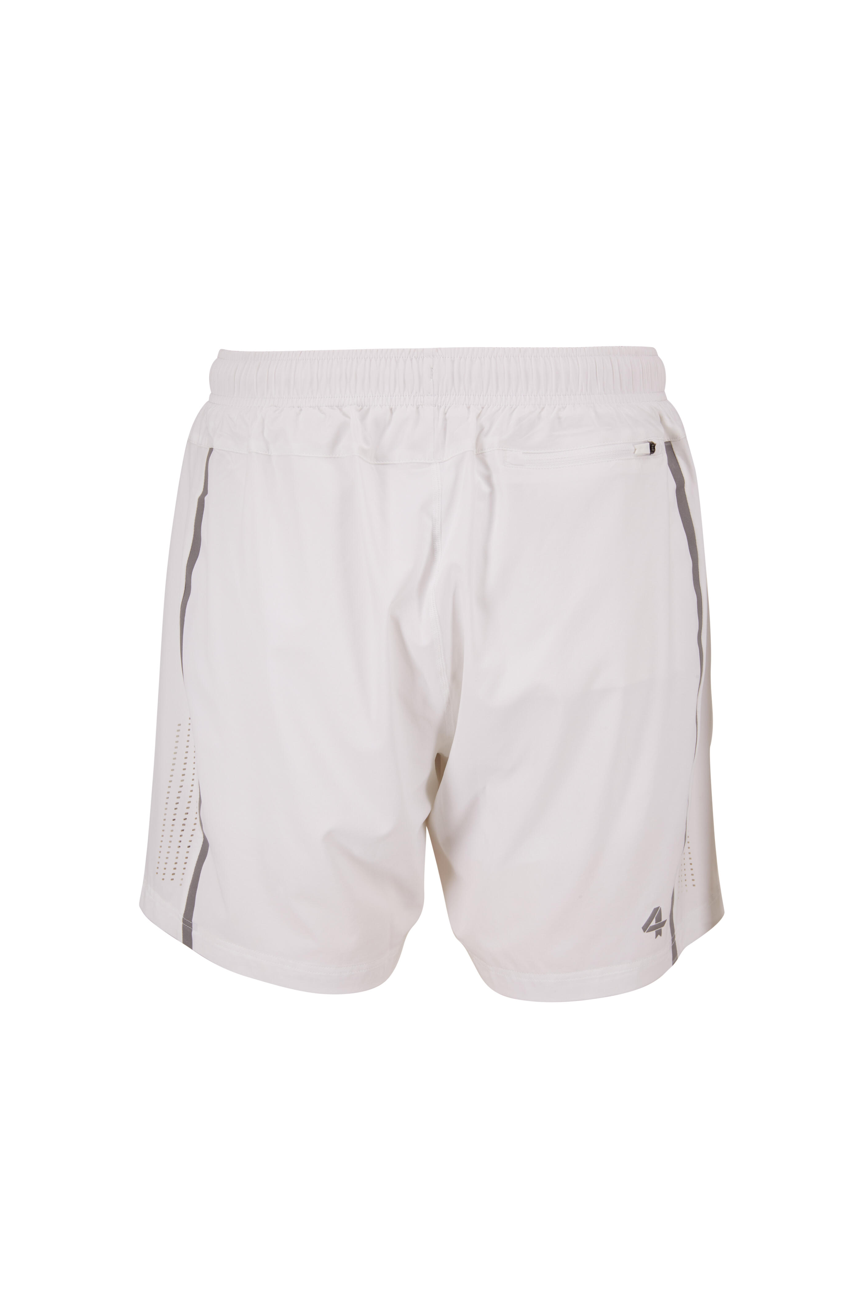 Fourlaps - Bolt White Performance Shorts