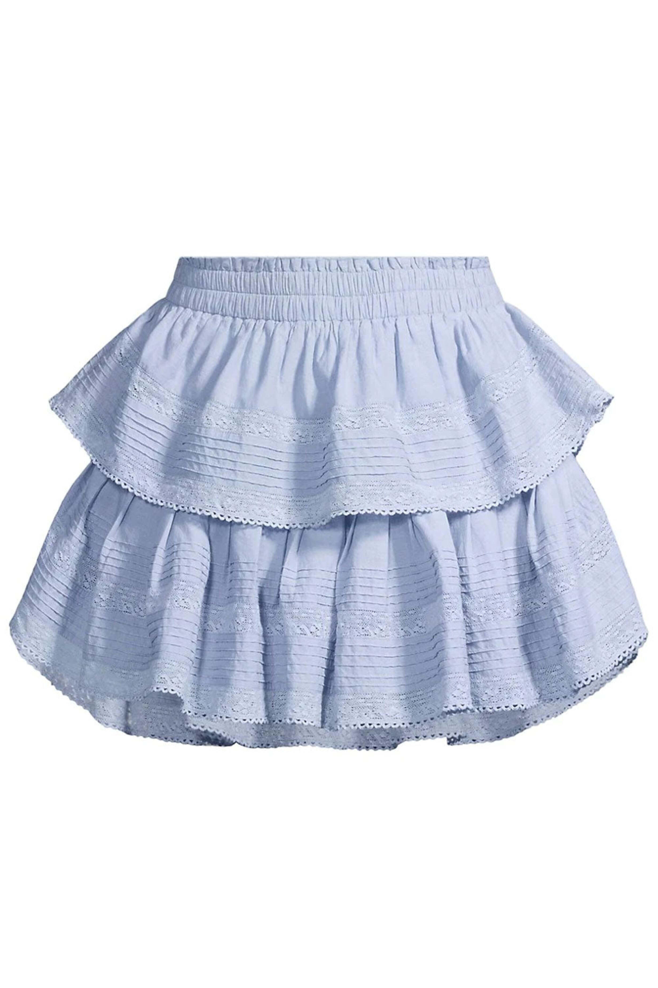 Loveshackfancy - Heather Blue Ruffle Mini Skirt - view 1