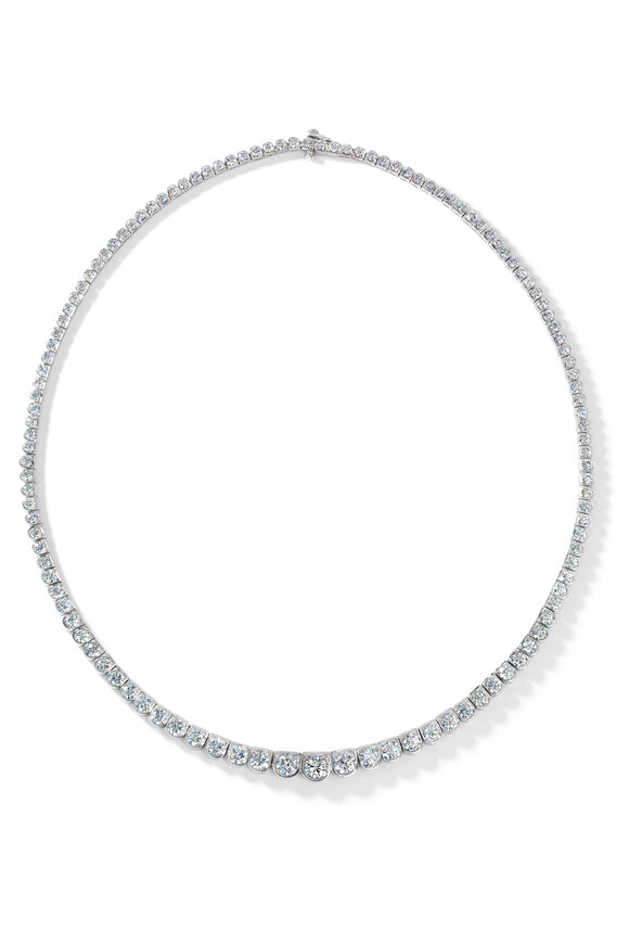 Oscar Heyman - Platinum Diamond Necklace | Mitchell Stores