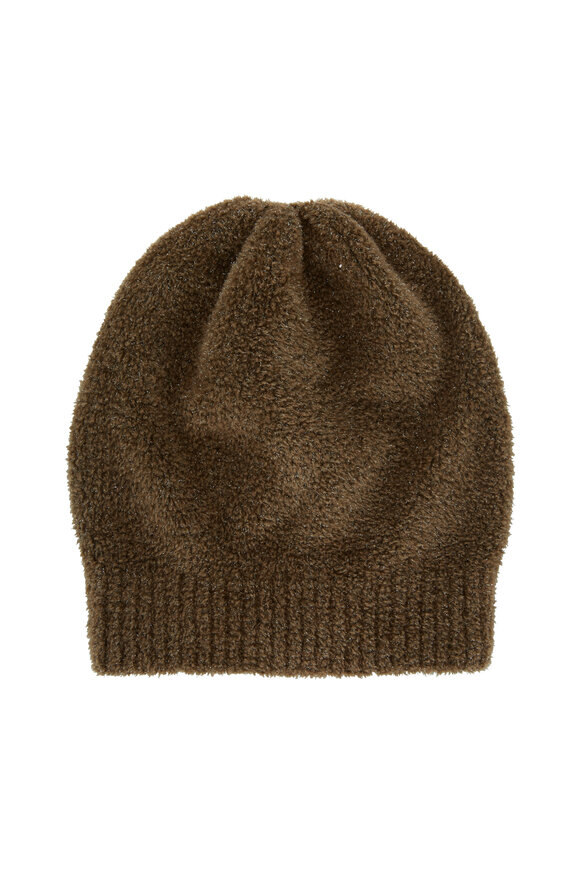 Brunello Cucinelli - Teddy Caribou Cashmere Lurex Beanie