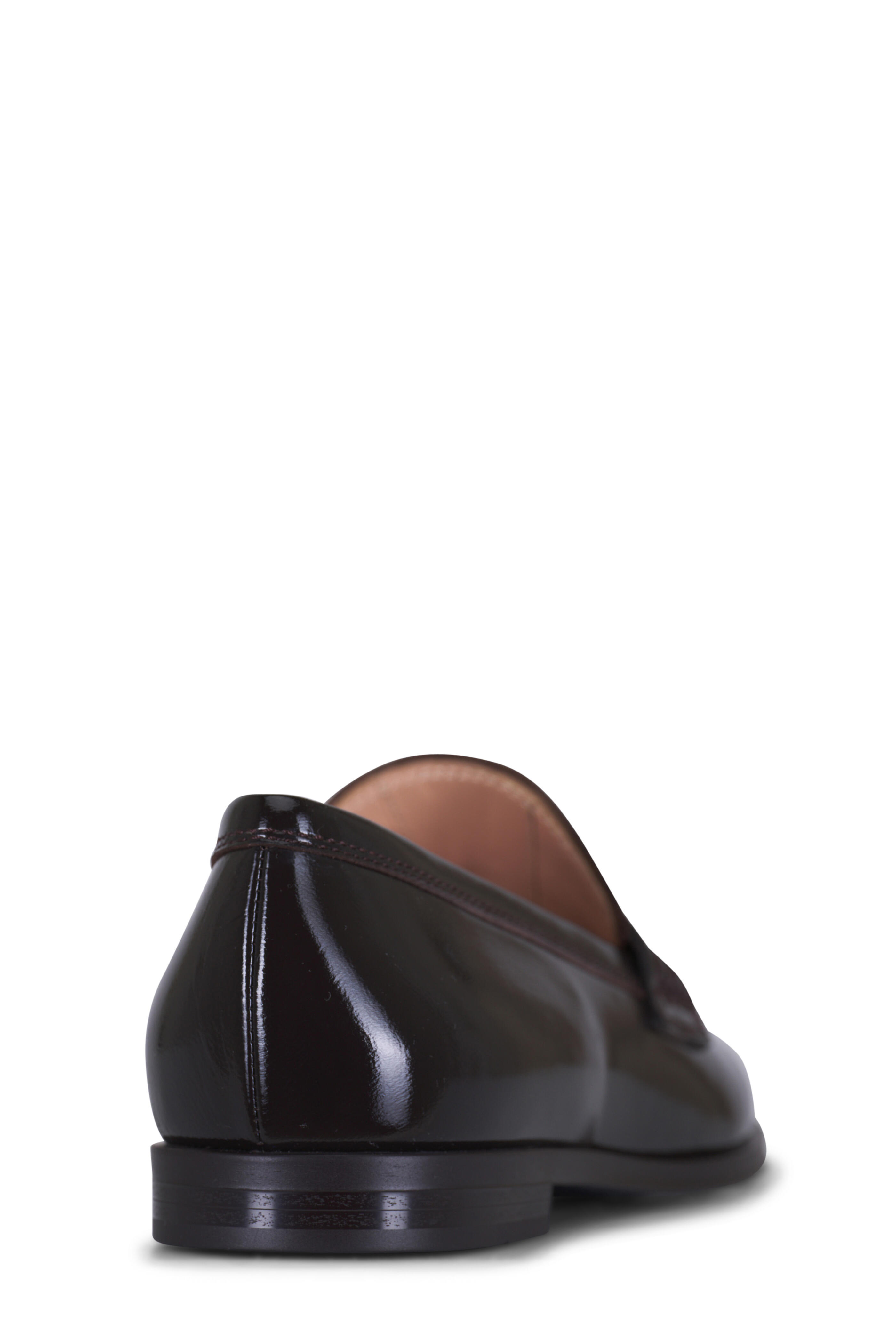 Gianvito Rossi - Georgie Mocha Night Patent Leather Loafer Gianvito Rossi - Georgie Mocha Night Patent Leather Loafer