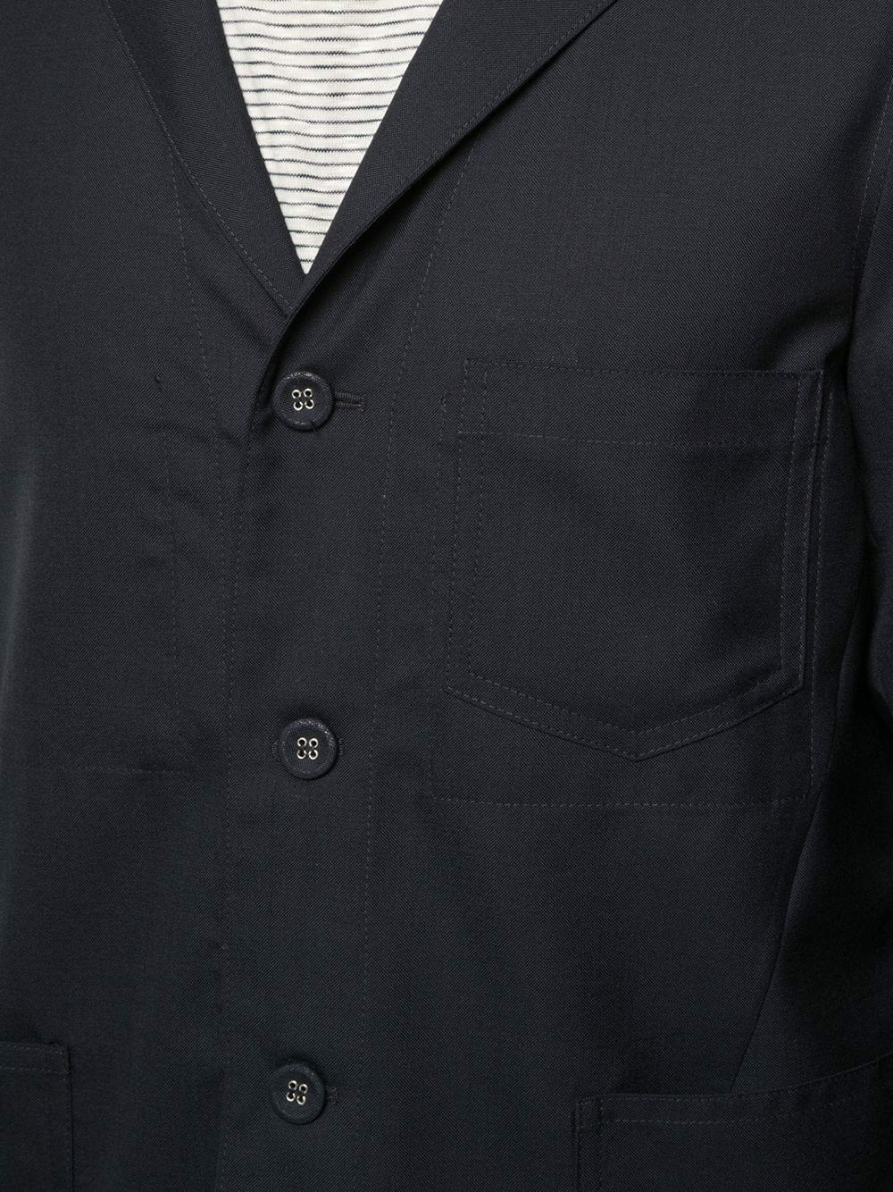 Officine Generale - Aris Navy Fresco Wool Jacket