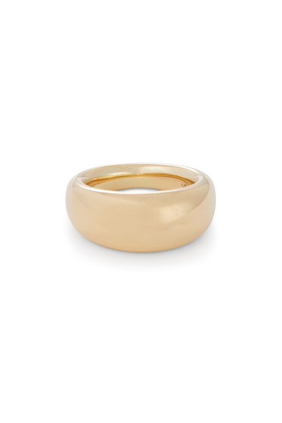 Sidney Garber 18k Yellow Gold French Dome Ring - view 1