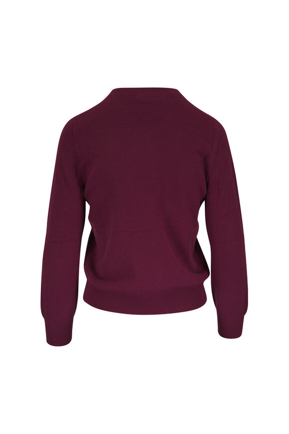 Miu Miu Maroon Washed Wool Sweater - view 4