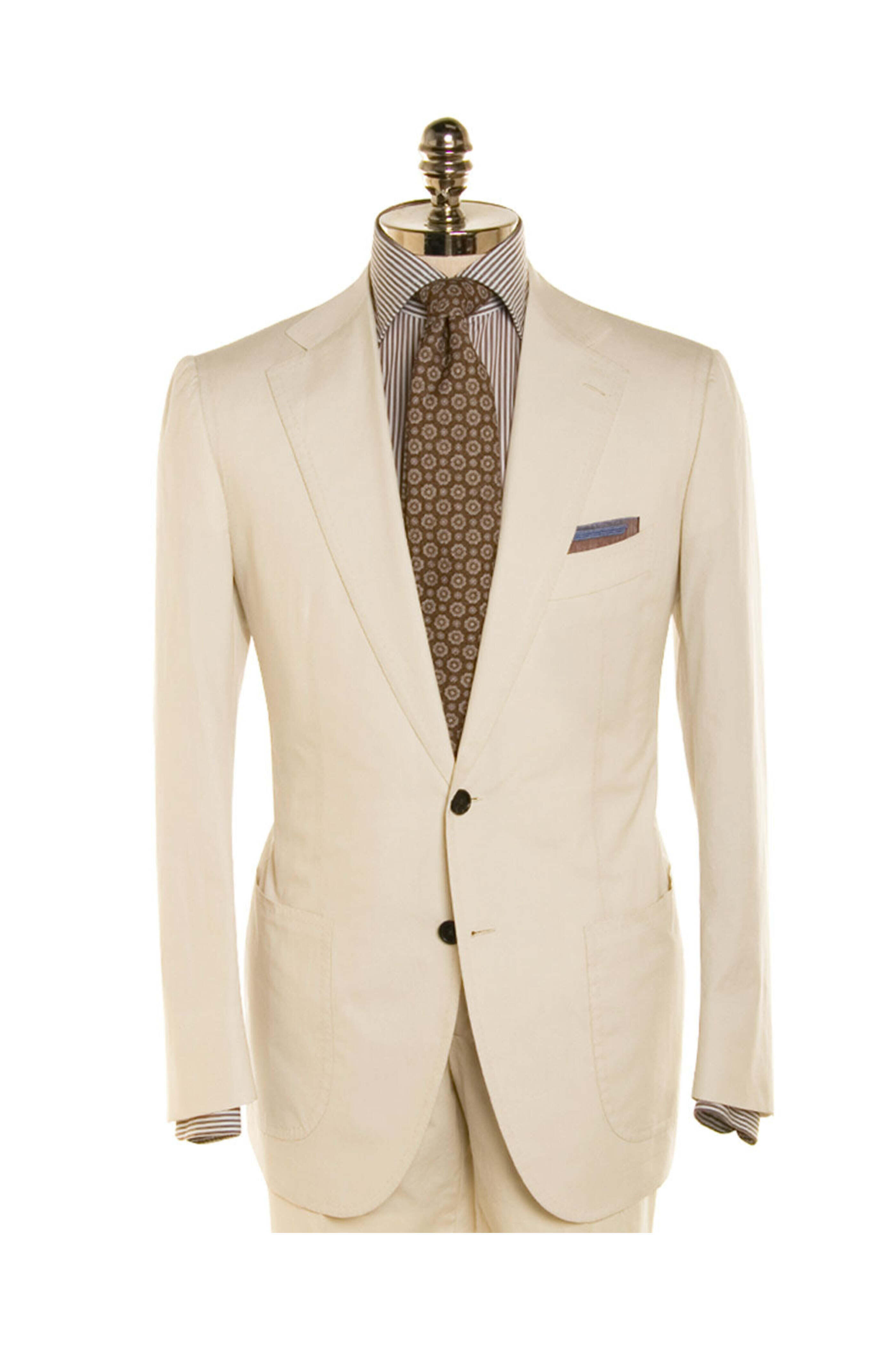 ④ 新品未使用 Cesare Attolini Suit Su Mizura Cesare Attolini Green Wool Silk Cashmere Blazer | IsuiT