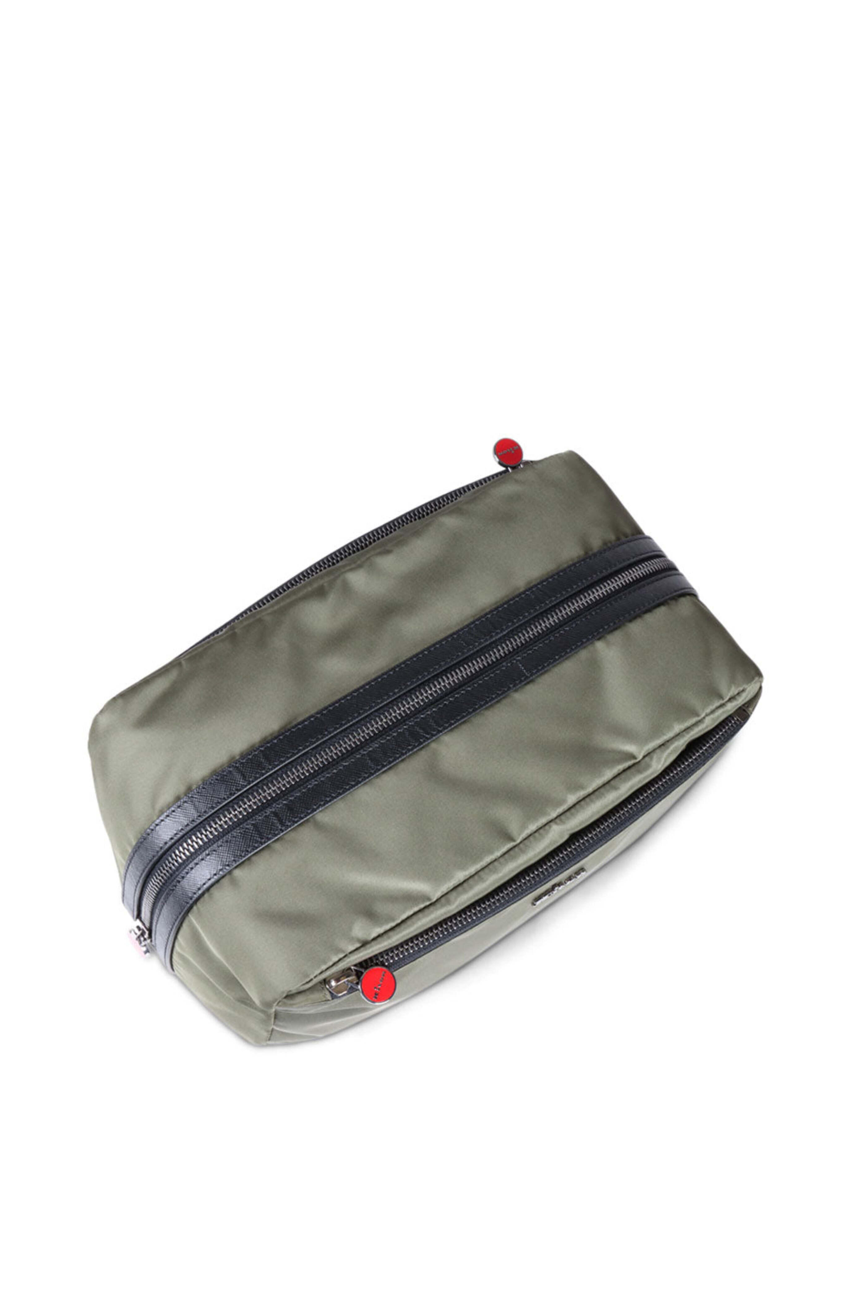 Kiton - Green Nylon Single Zip Dopp Kit