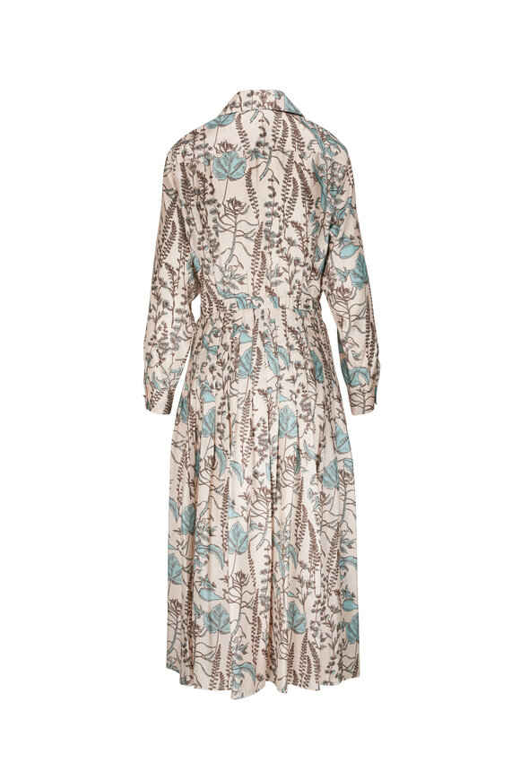 Lafayette 148 New York - Pampa Plume Multi Pleated Shirt Dress