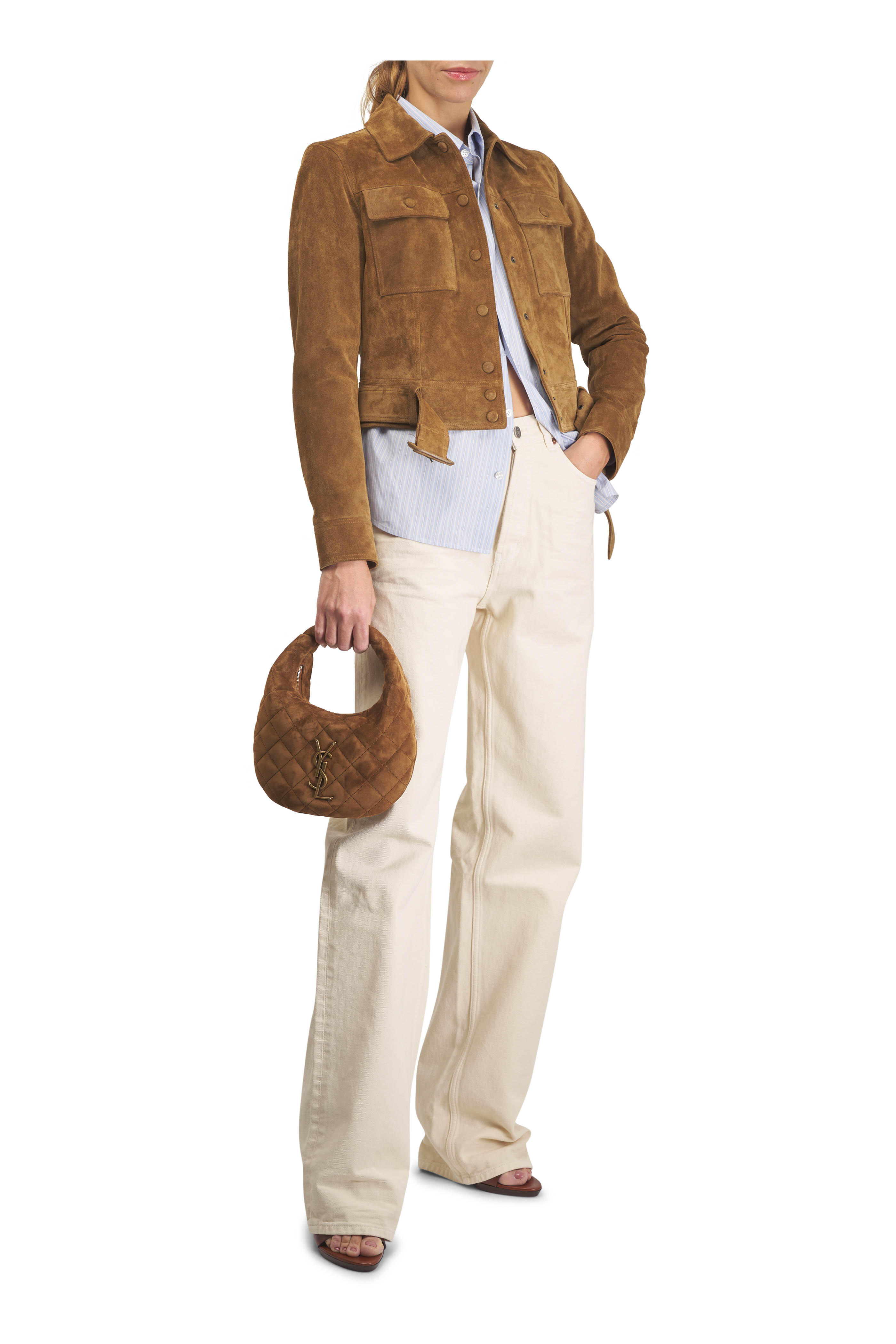 Saint Laurent - French Vanilla V Waist Baggy Jean