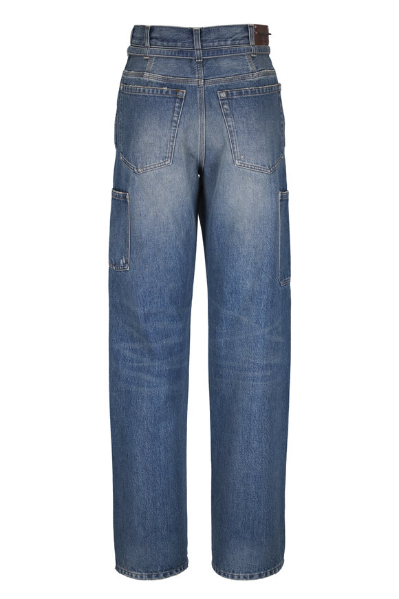 Dries Van Noten Pippaz Medium Wash Belted Jean - view 4