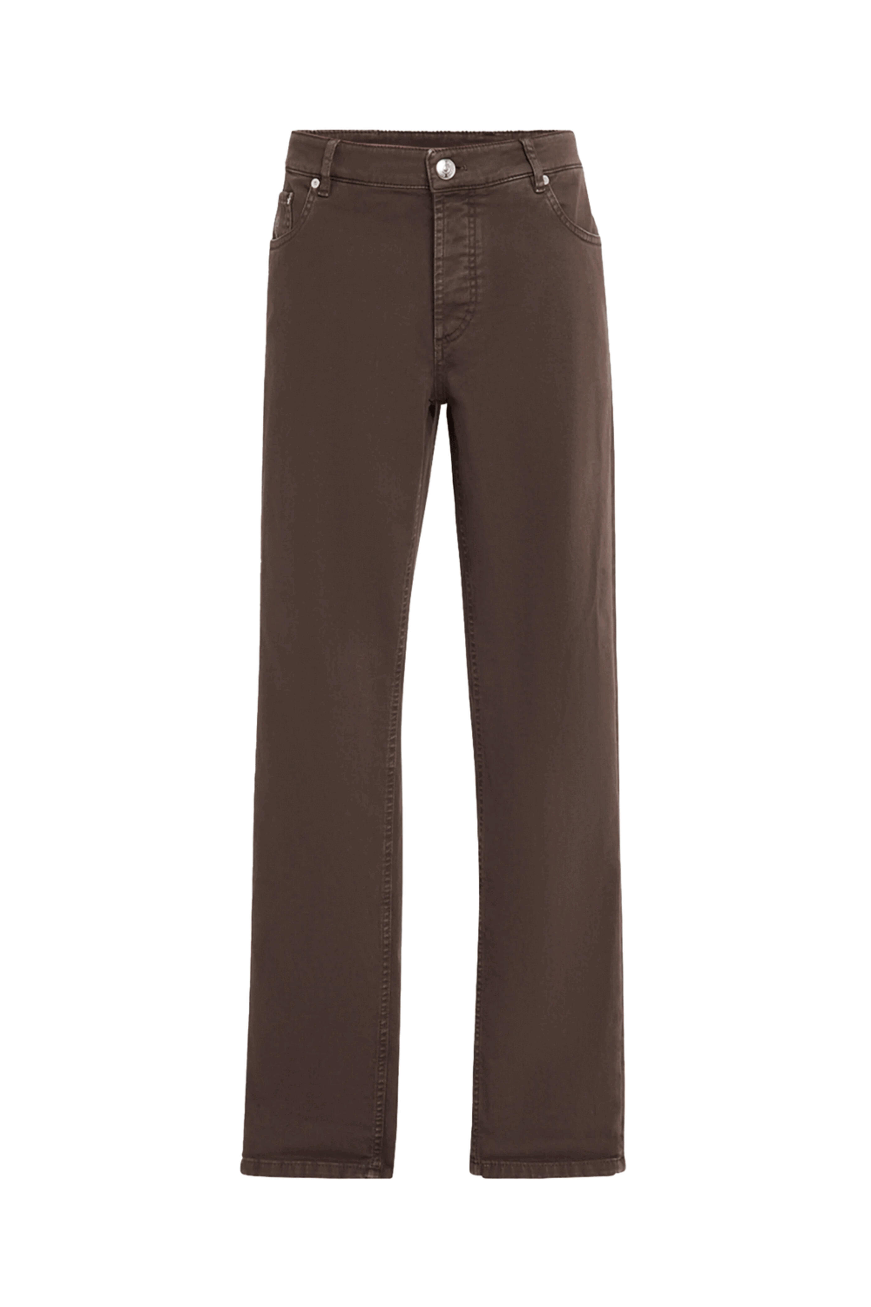 パンツ BRUNELLO CUCINELLI PANTS CAFFE Gabardine trousers for Man in Coffee | Brunello Cucinelli