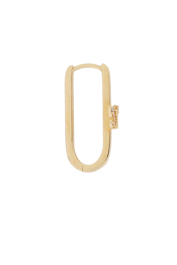 Foundrae 18k Yellow Gold Reverie Pave Butterfly Fob - view 2