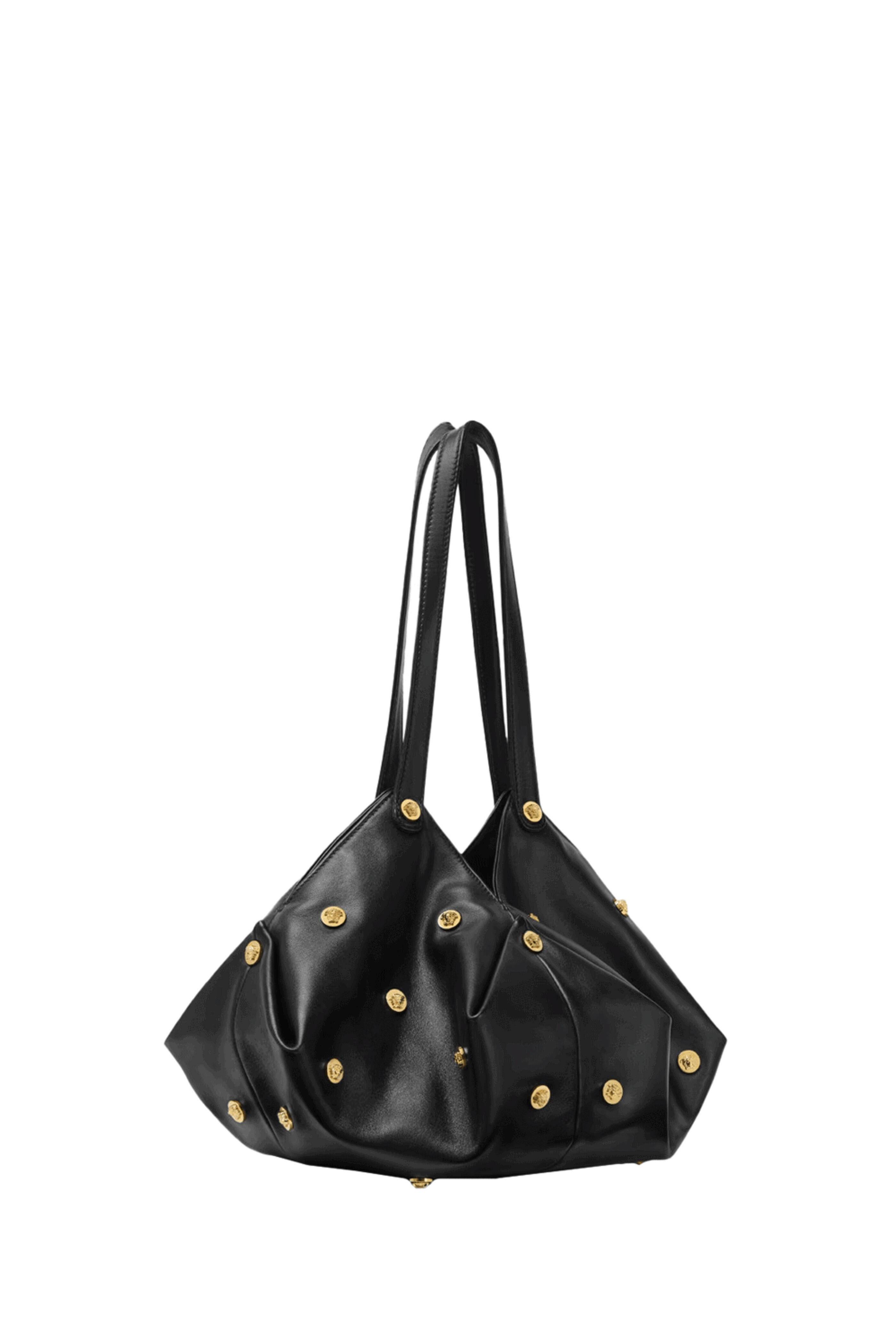 Versace - Protea Shoulder Bag in Black and Gold | Mitchell