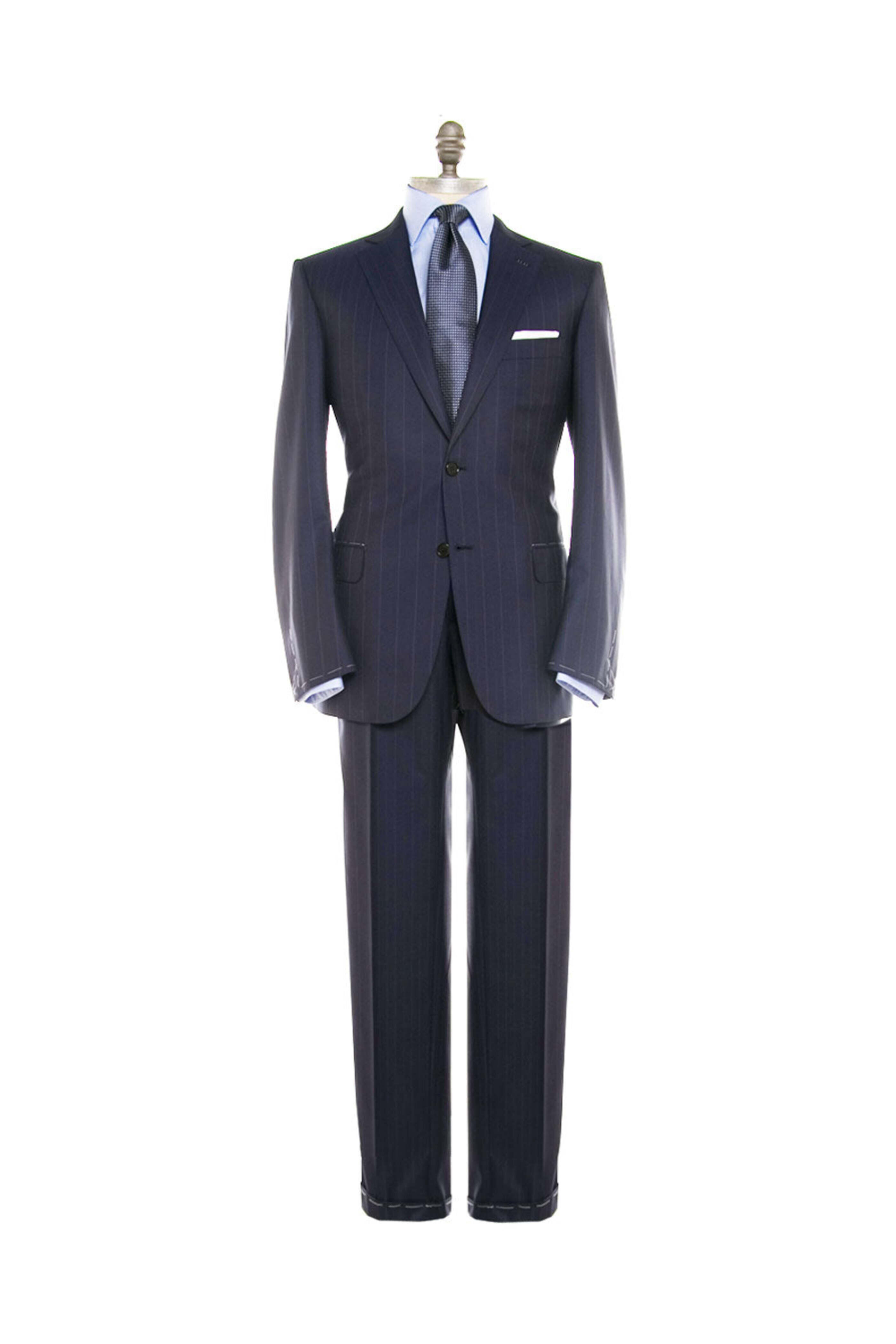 Brioni - Navy Tonal Pinstripe Suit | Mitchell Stores