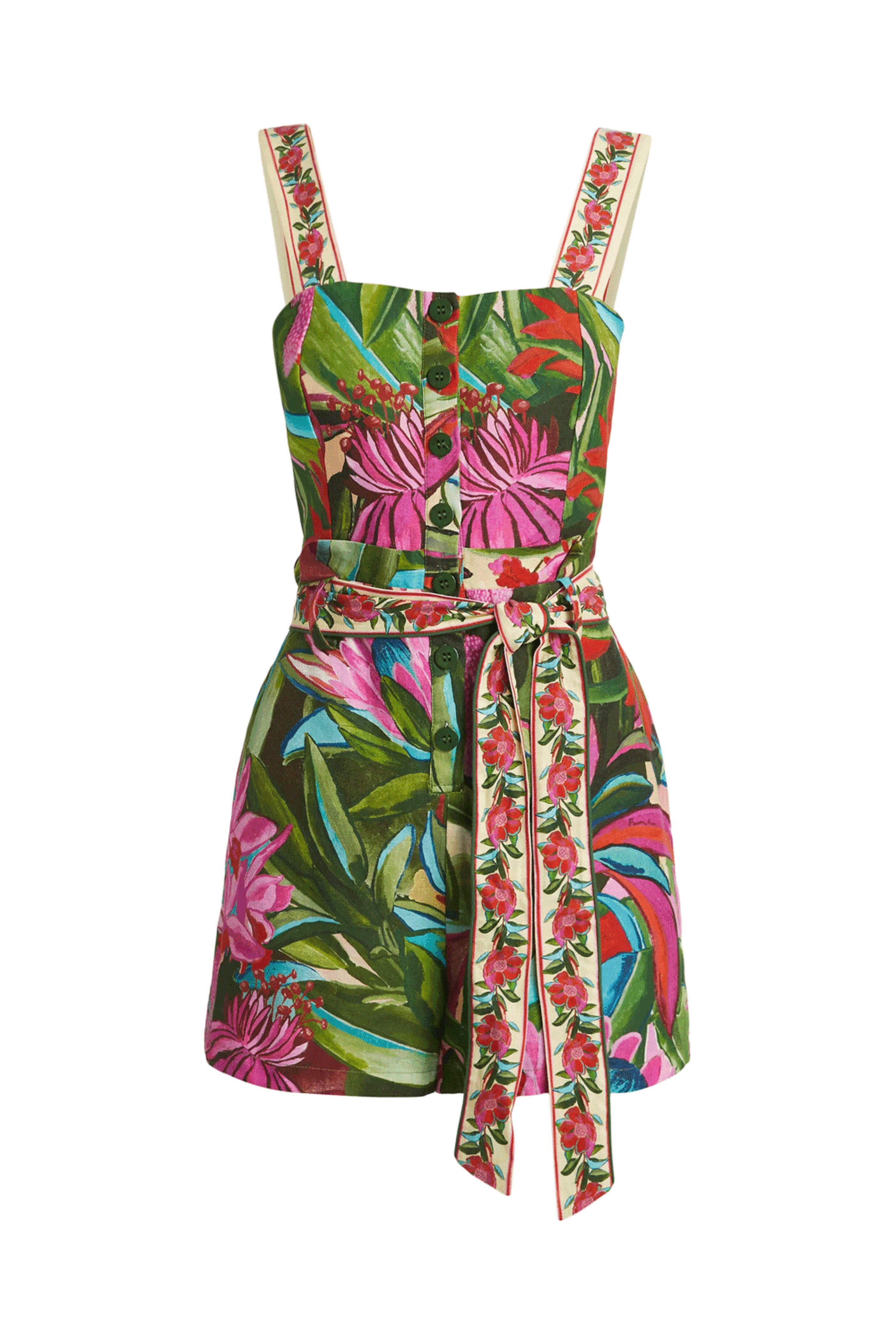 Farm Rio - Jardin De Reve Multicolor Romper