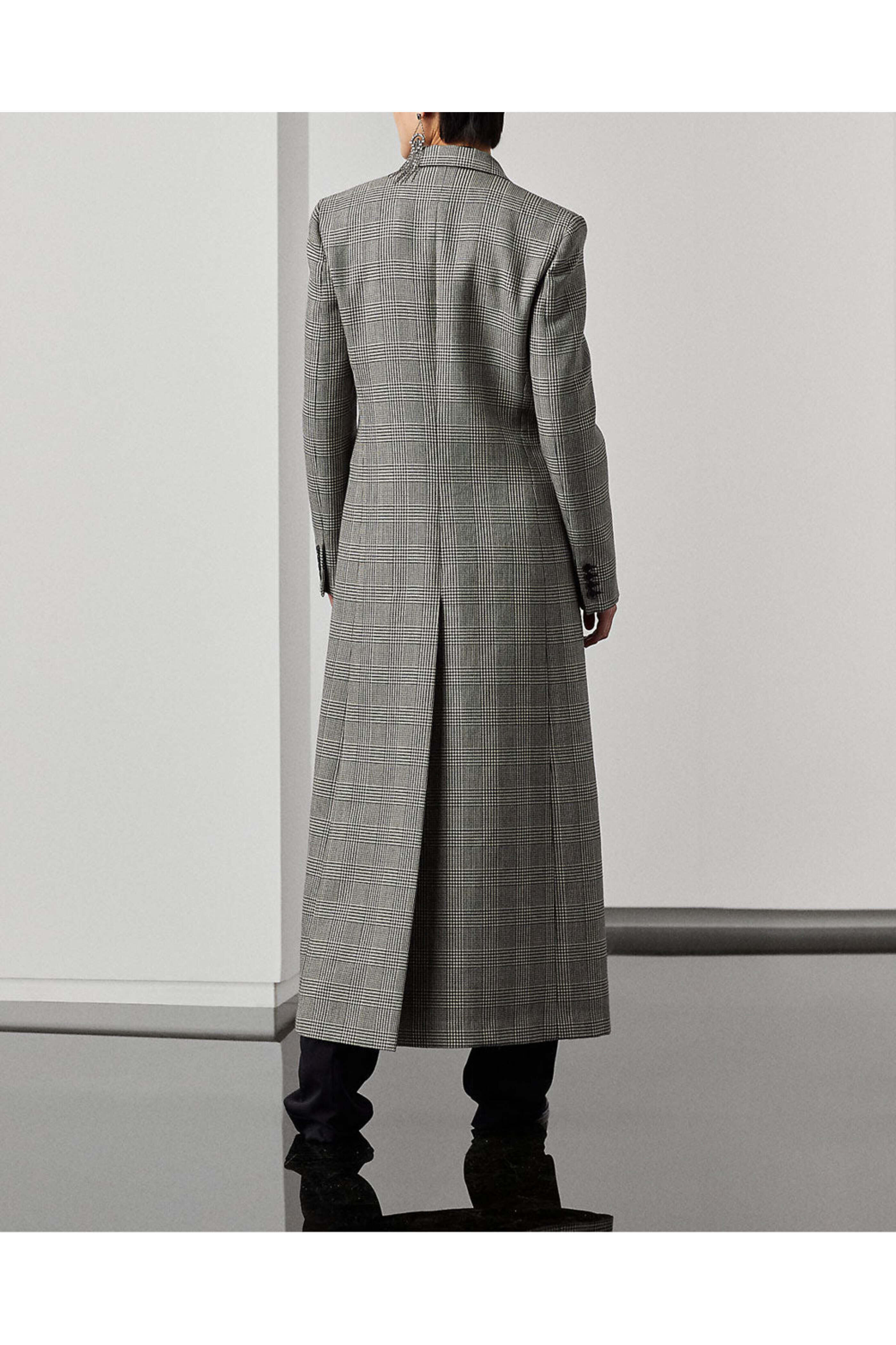 Ralph Lauren - Black Houndstooth Syeda Coat