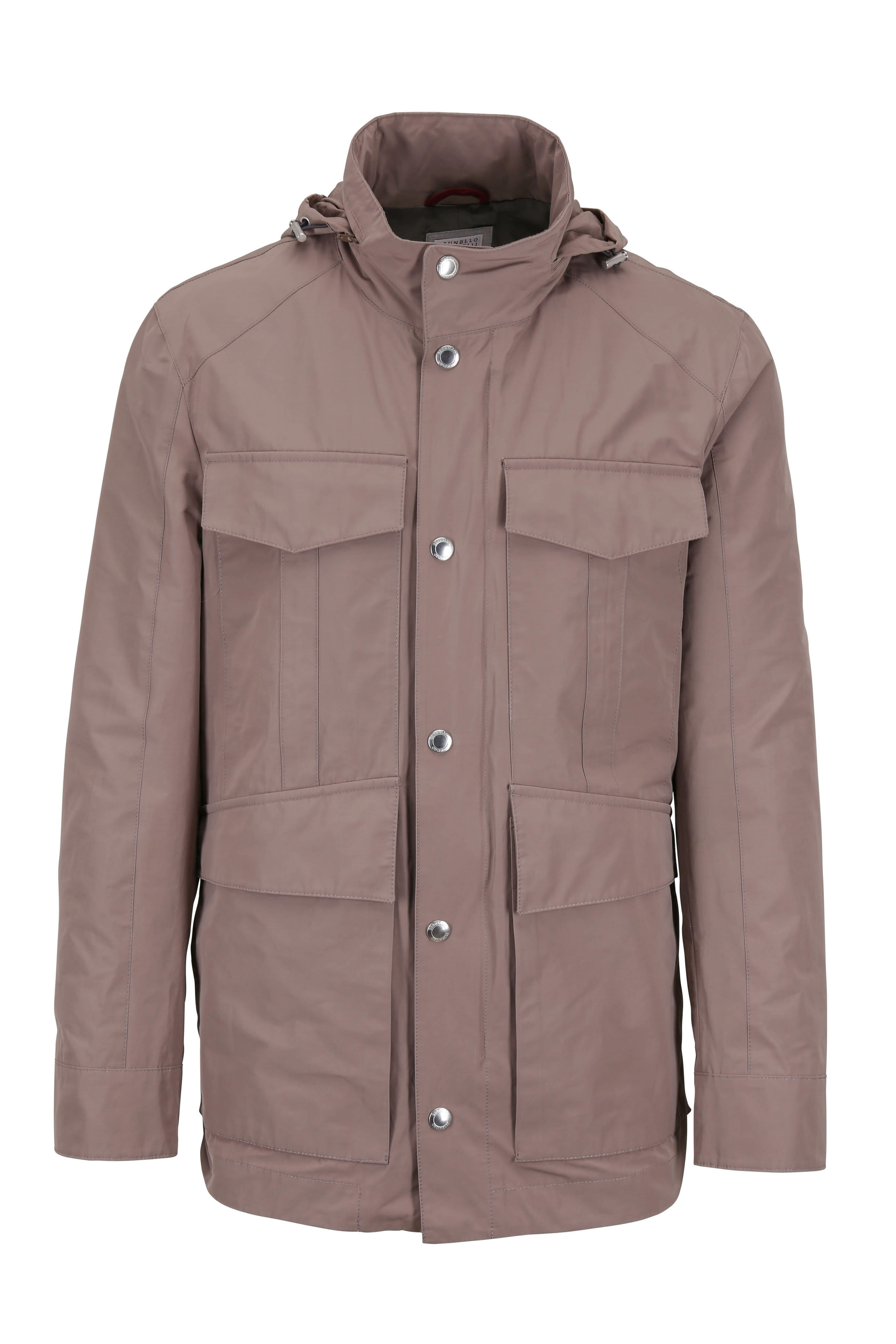 Brunello Cucinelli - Taupe Water Repellent Safari Jacket