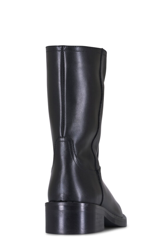 Aquatalia Georgetta Black Leather Short Boot - view 4
