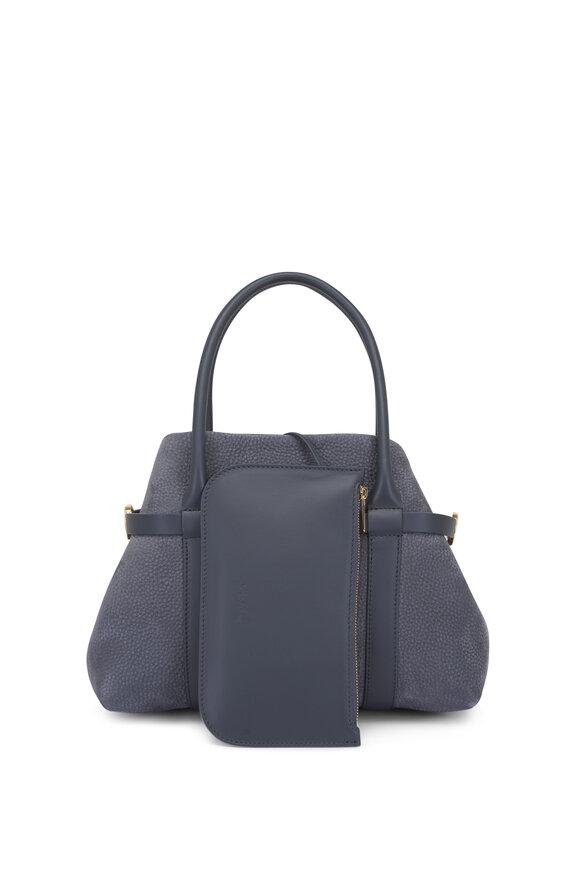 Loro Piana Small Ghiera Blue Shopper Tote - view 4