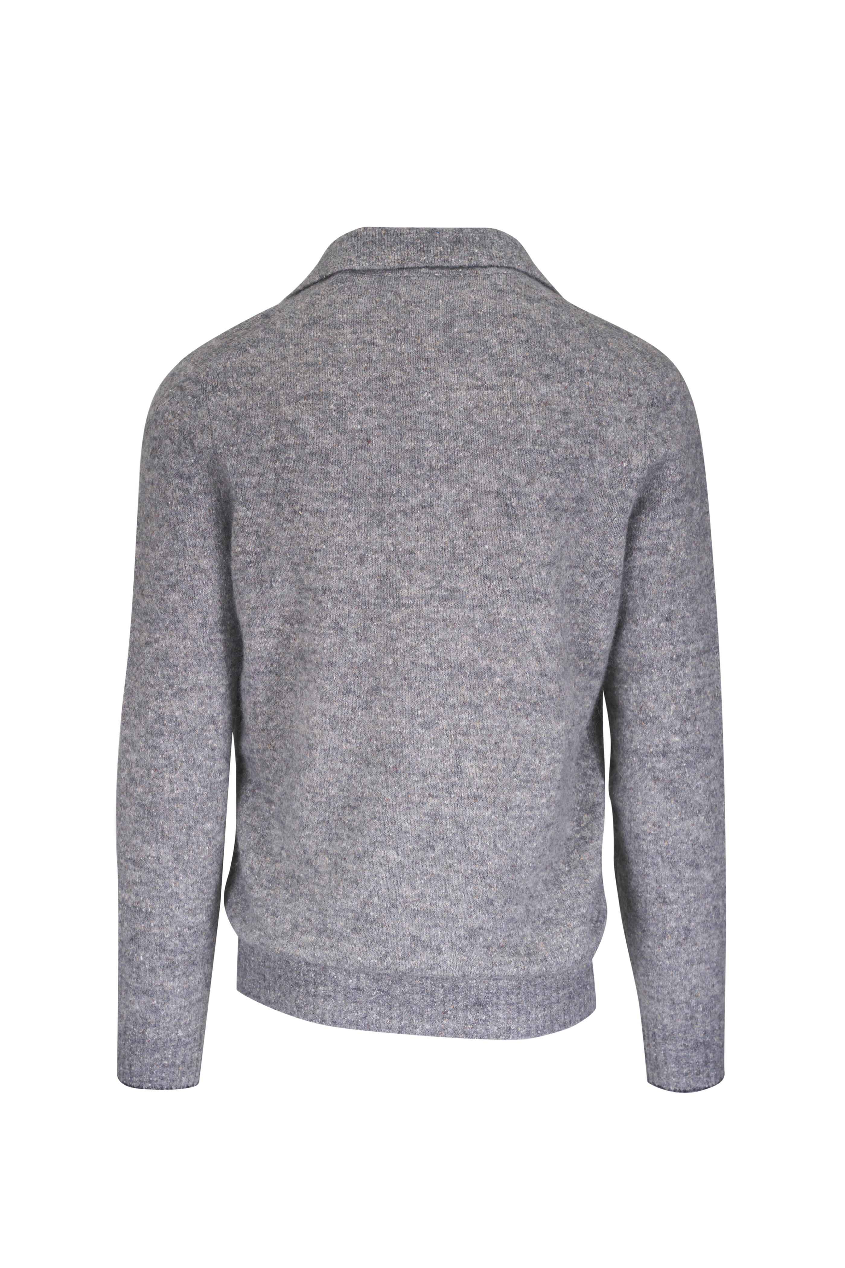 Brunello Cucinelli - Gray Knit Polo