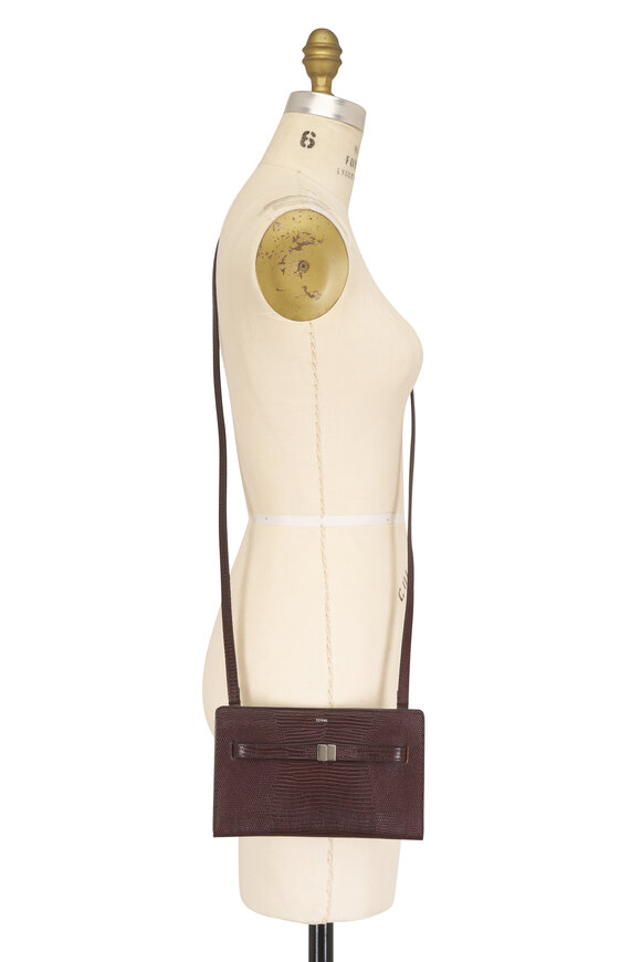 Totême Brown Embossed Leather Belted Crossbody - view 6