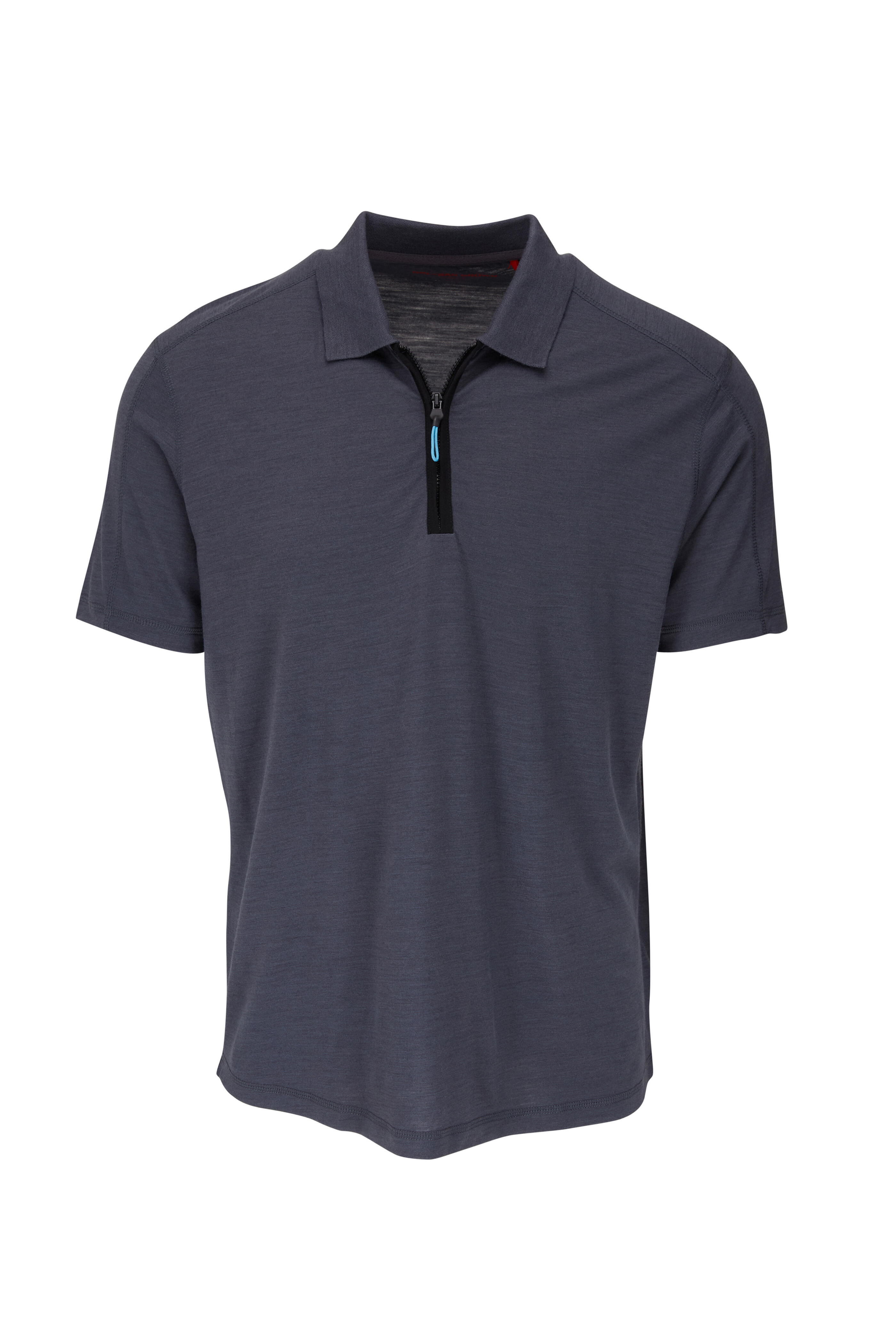 Orlebar Brown - Jarrett Utility Piranha Gray Zip Placket Polo