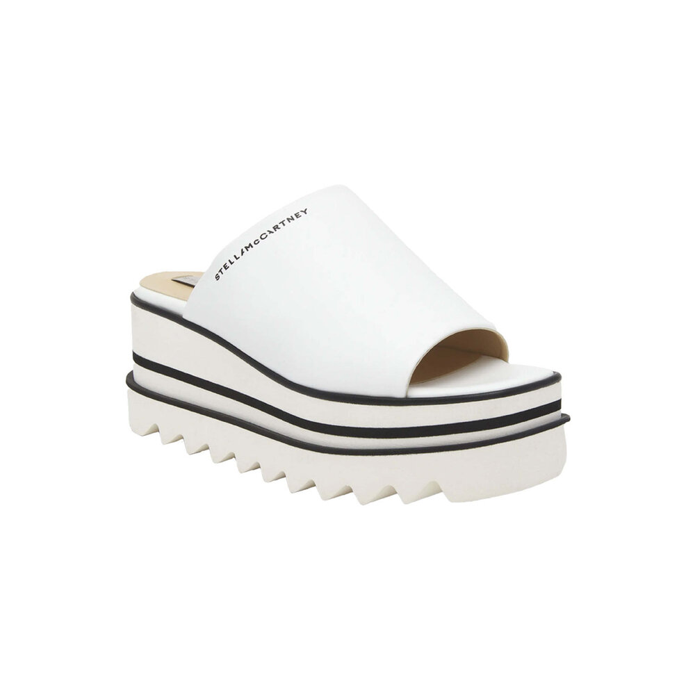 Stella McCartney - Sneakelyse Eco Alter Mat Platform Slide in White