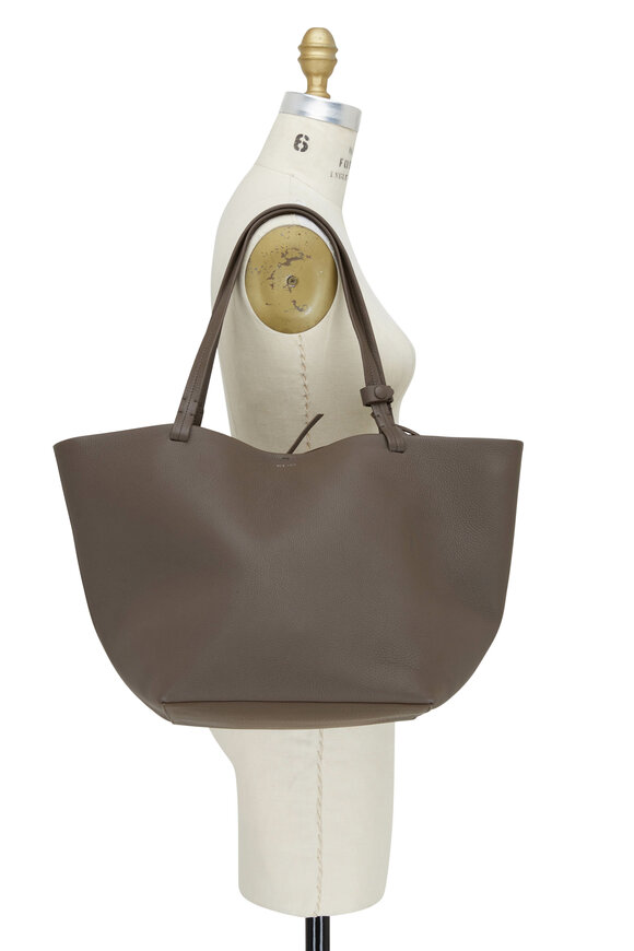 The Row - Park Tote Three Elephant Gray Leather Tote