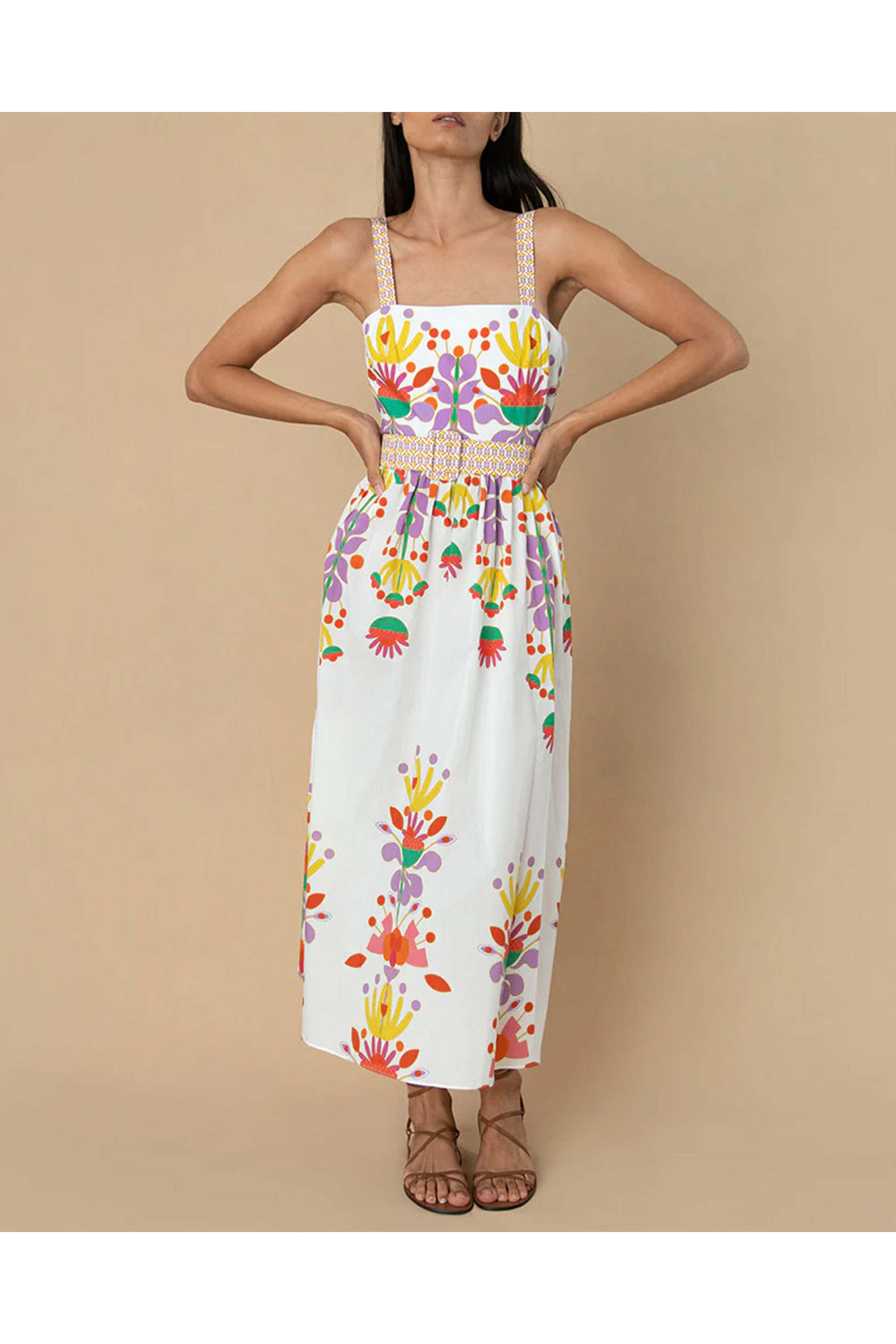 Borgo De Nor - Avatar White Ninet Midi Dress