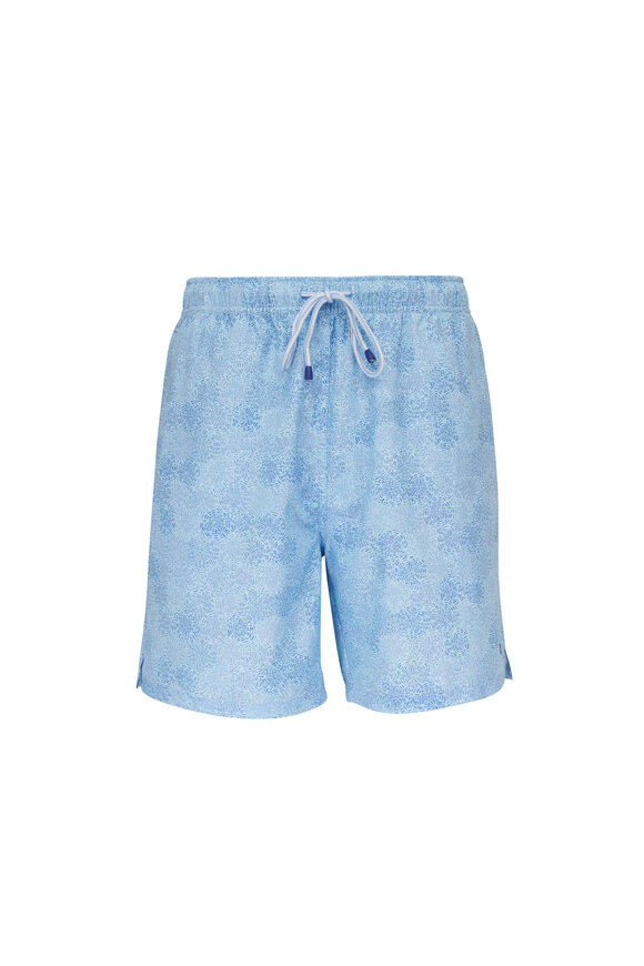 Peter Millar Seaport Blue Swim Trunks - view 1
