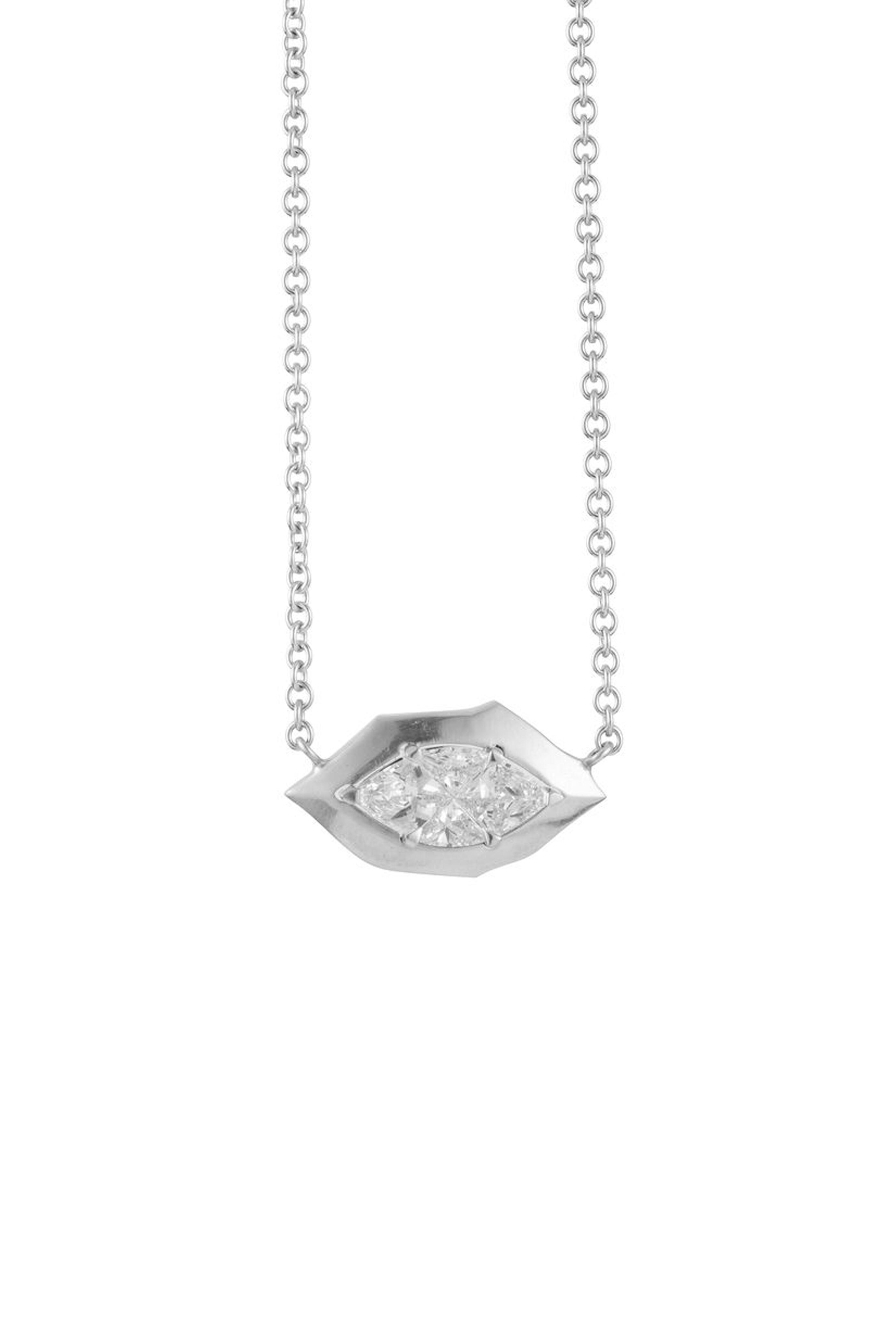 Sylva & Cie - Mosaic Diamond Pendant Necklace