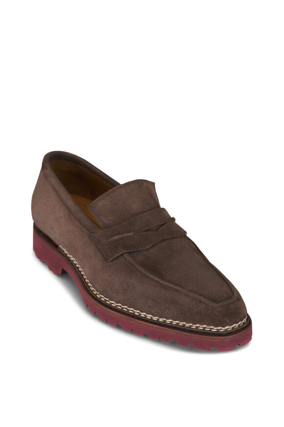Bontoni Capitano Pizzico Light Brown Suede Loafer