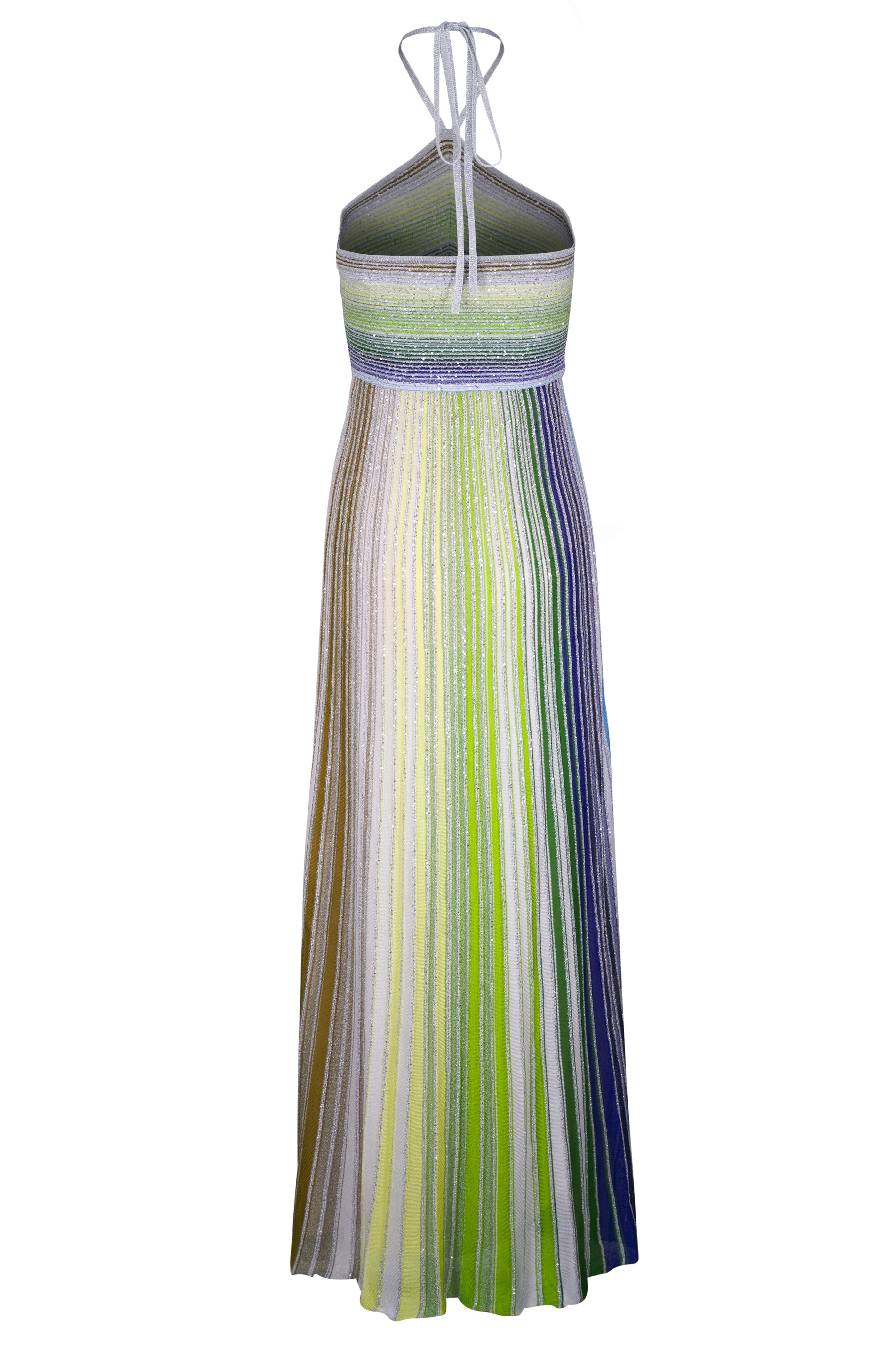 Missoni - Sleeveless Multicolor Ribbed Maxi Dress