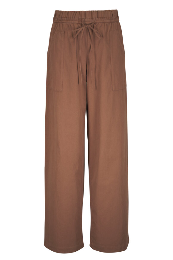 Vince Almondine Cotton Double Waist Drawstring Pant