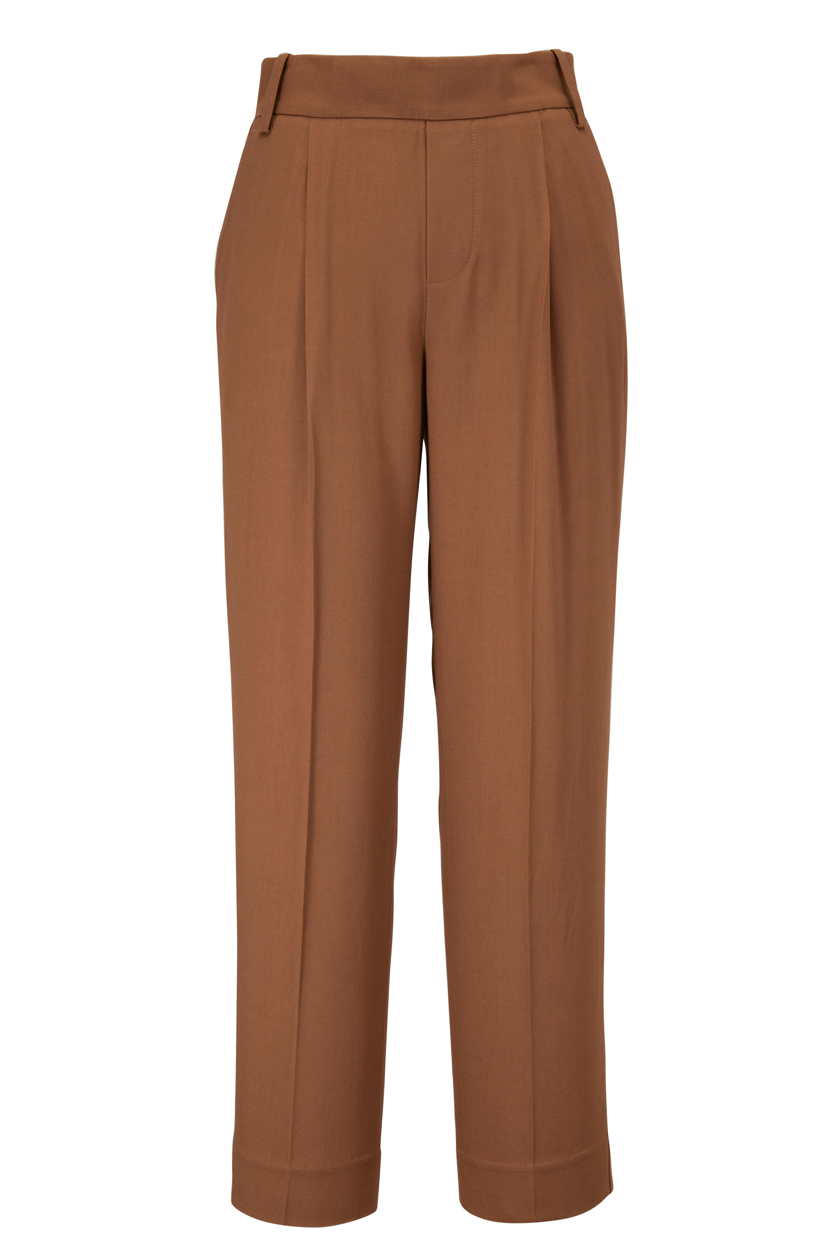 Vince Khaki PullOn Cropped Pant Mitchell Stores
