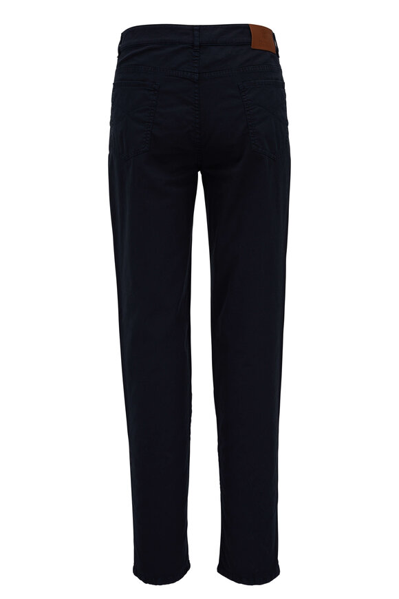 Brunello Cucinelli - Navy Cotton Five Pocket Pant 